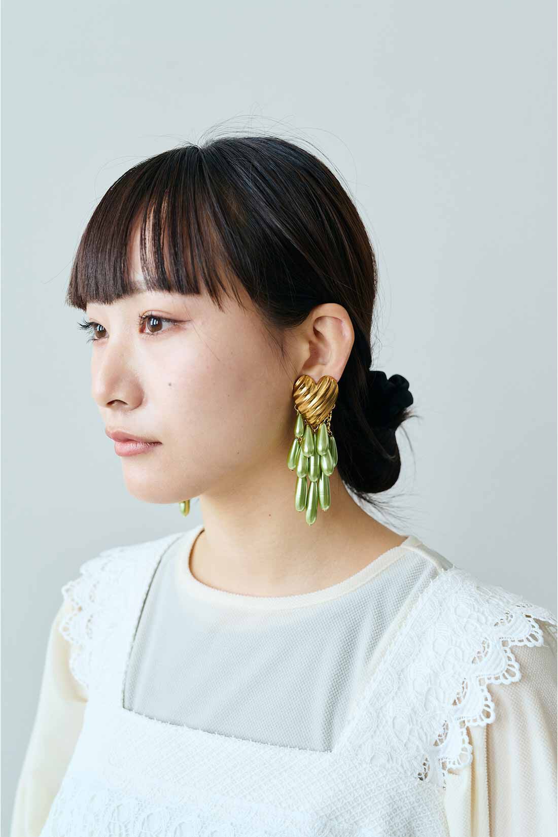MEDE19F|MEDE19F　Boutique888さんコラボ ハートモチーフイヤアクセ