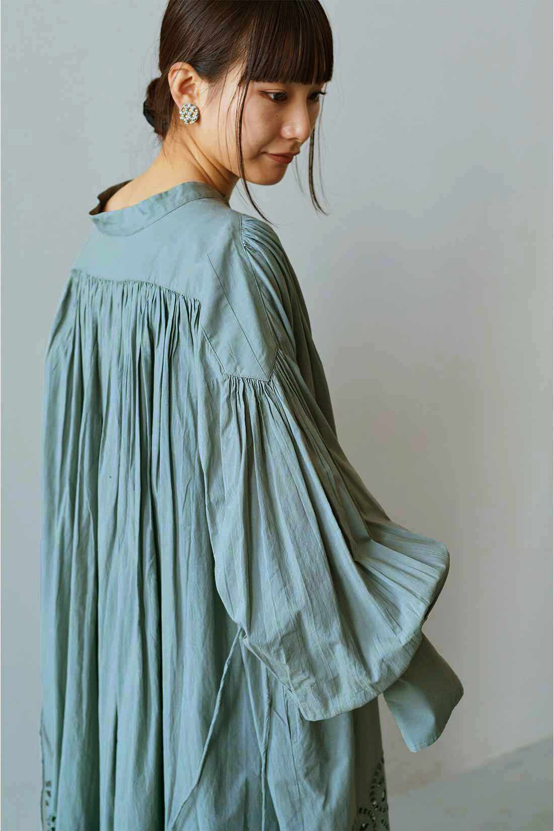 MEDE19F|MEDE19F　〈MADE IN INDIA COLLECTION〉エンブロイダリーコットンワンピース