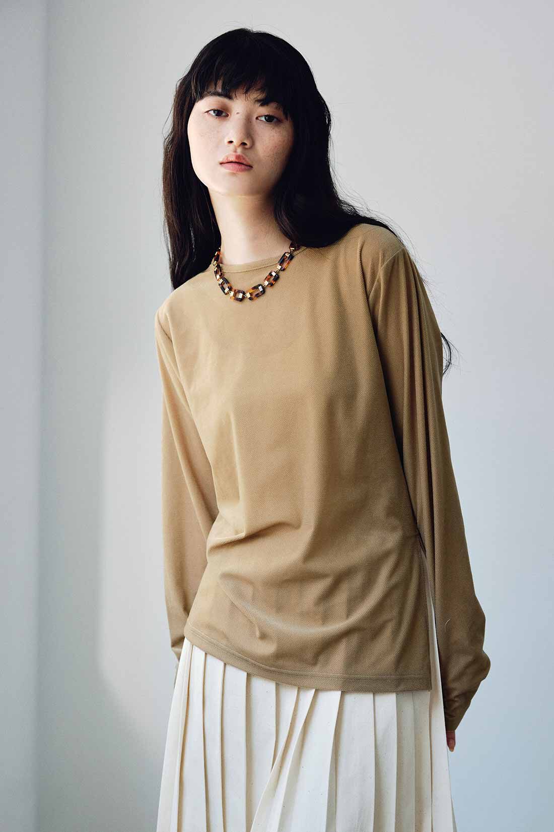 MEDE19F|MEDE19F　アシメトリーヘム シアーベロアトップスの会