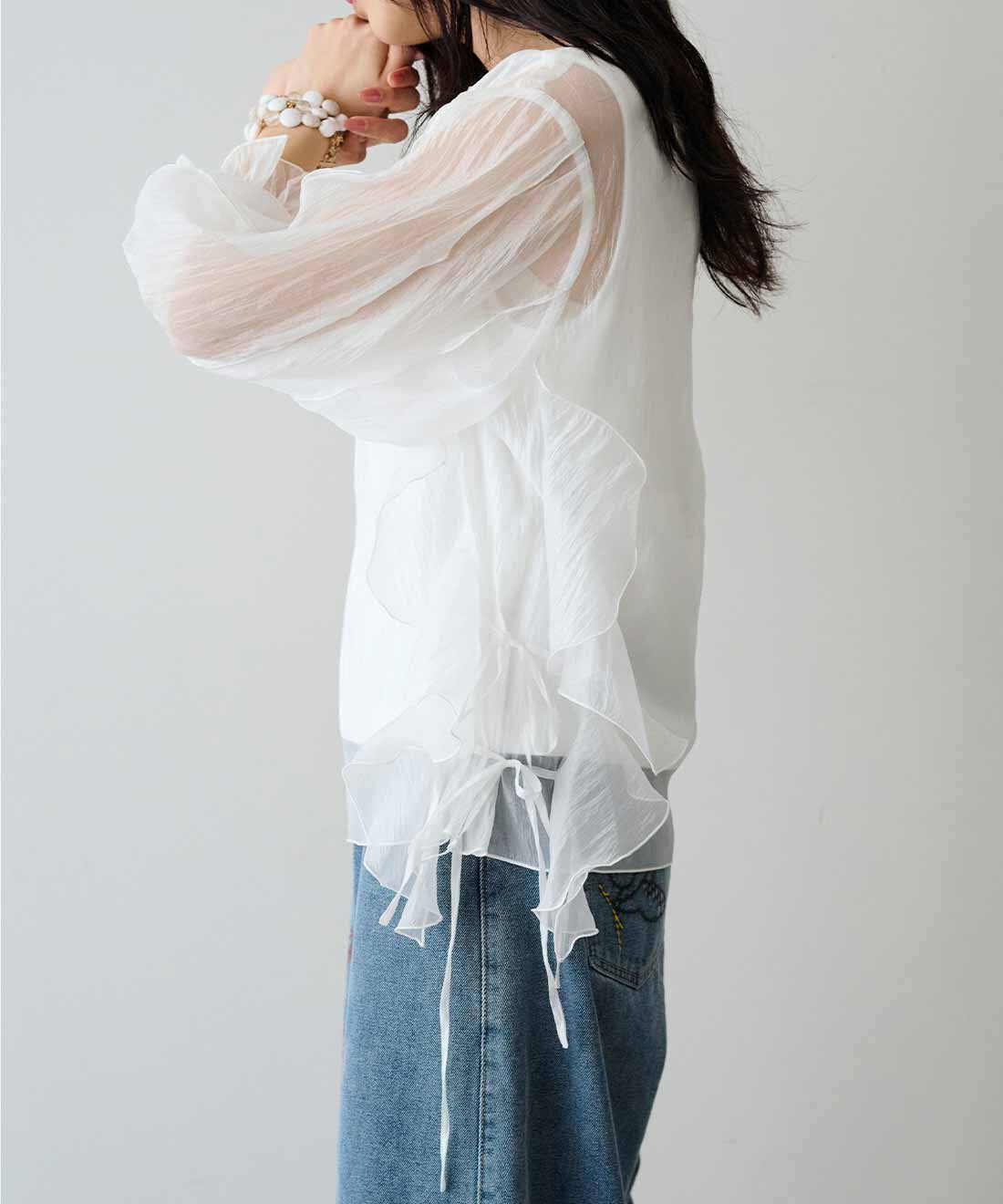 MEDE19F|MEDE19F たゆたうくらげのドッキングトップス