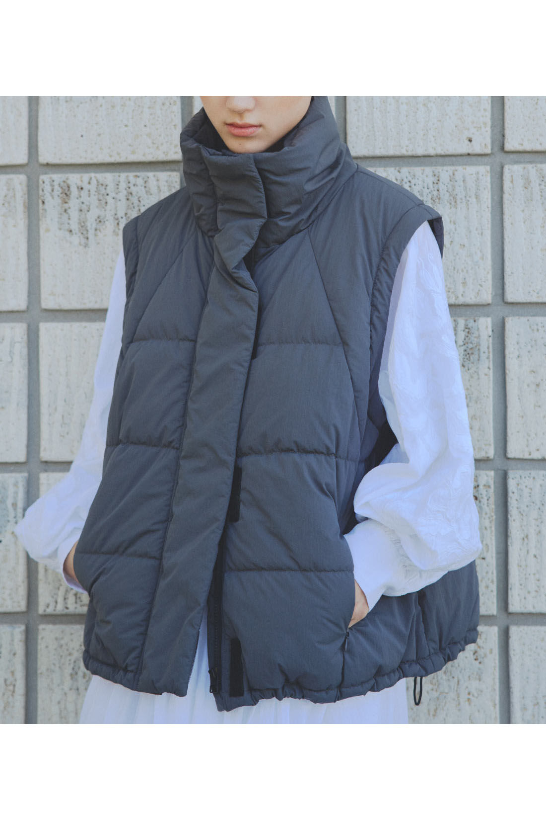 MEDE19F|MEDE19F　裏地にもこだわった 2-wayパフィーブルゾン〈チャコール〉