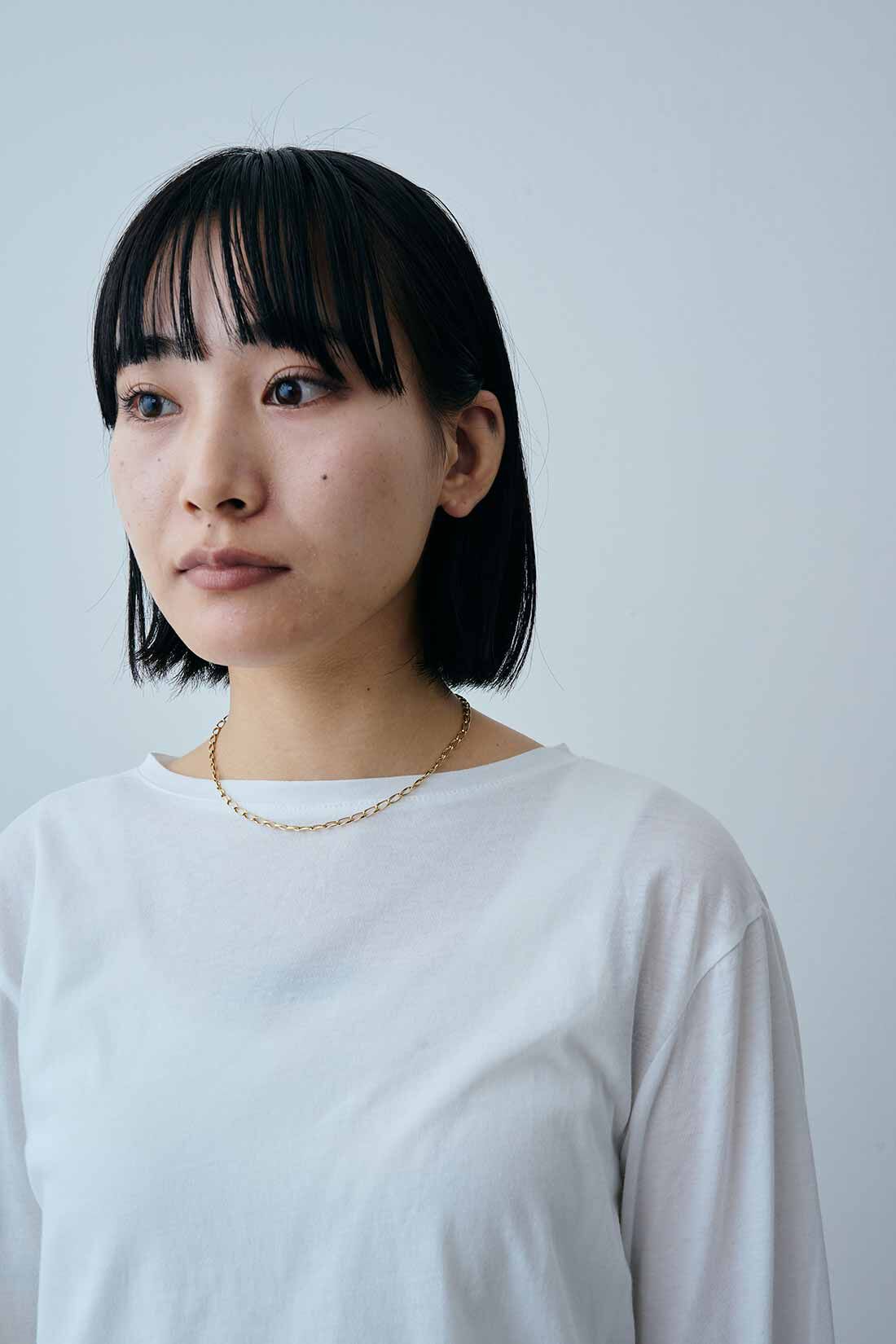 MEDE19F|MEDE19F　繊細な表情の薄手コットンカットソートップスの会