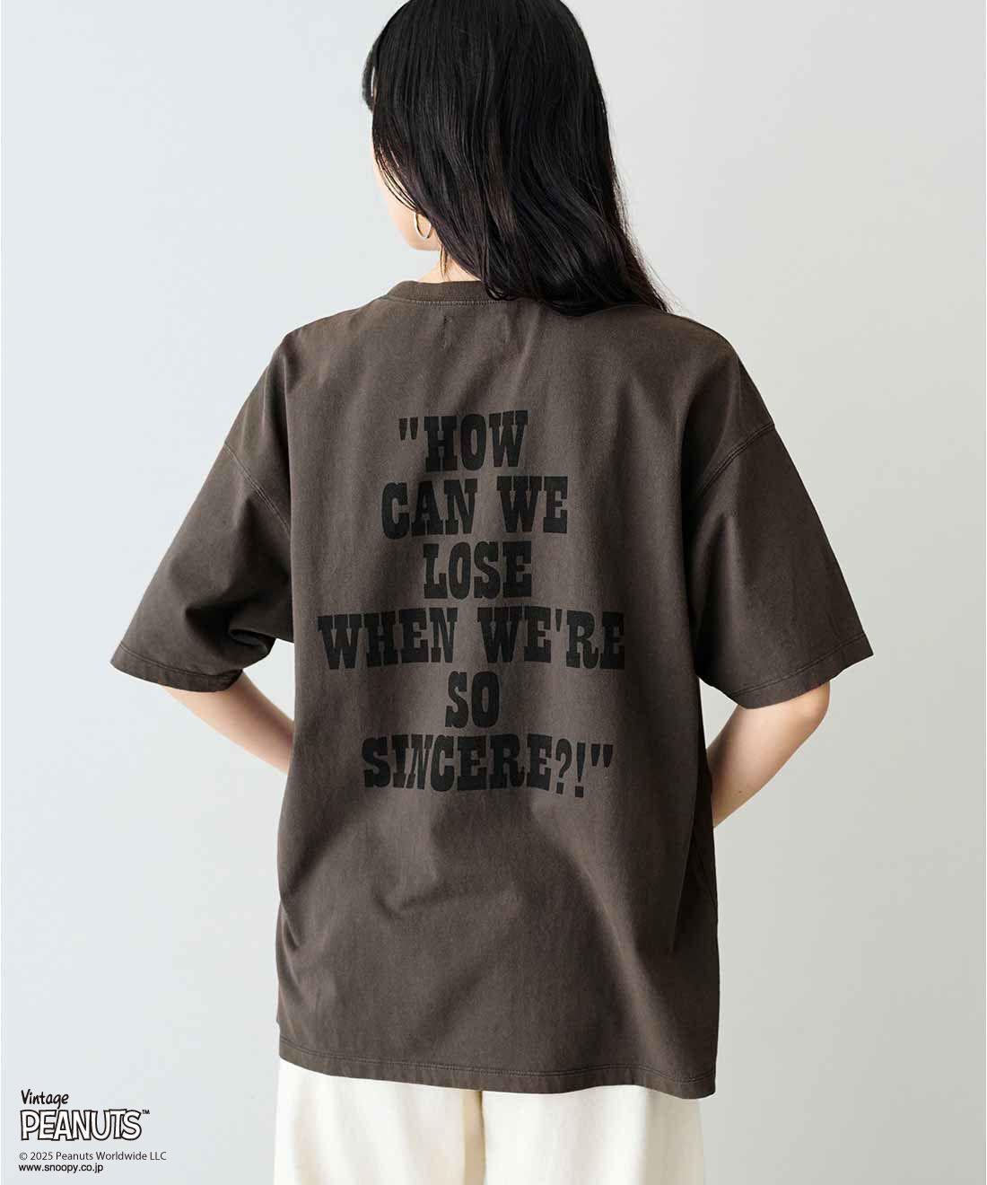 MEDE19F|MEDE19F PEANUTS 古着のようなプリントTシャツ