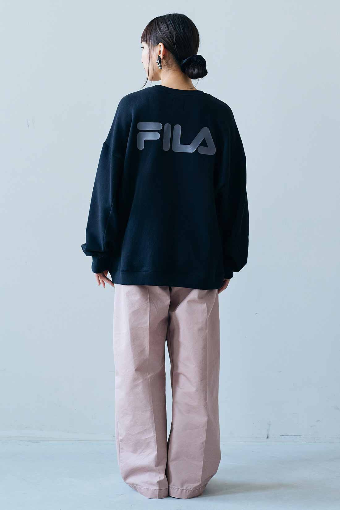 MEDE19F|MEDE19F　スモーキーピンクのワイドスラックス〈ピンク〉|モデル身長：158cm　着用サイズ：M