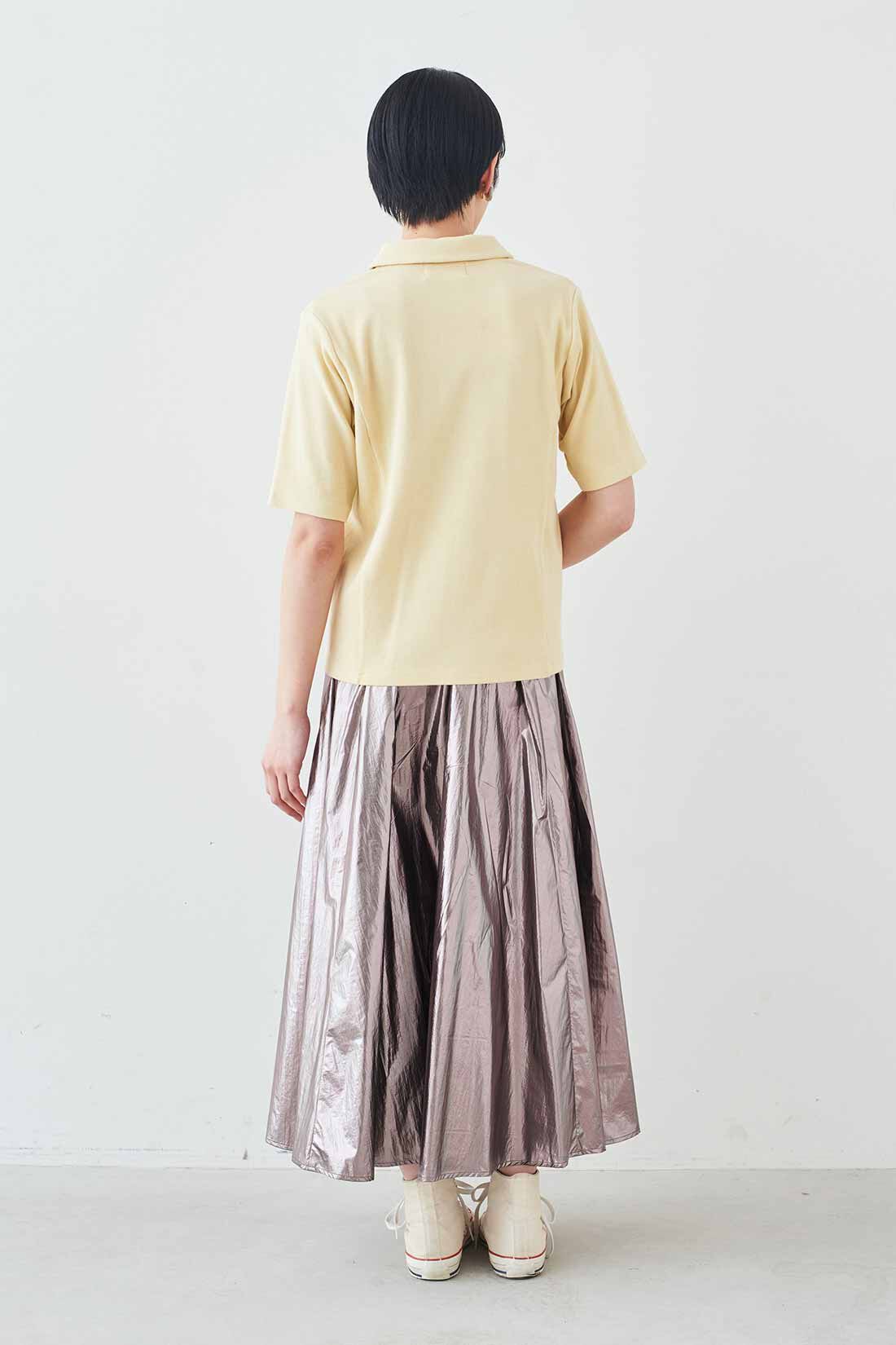 MEDE19F|MEDE19F　ベアテレコカットソーシャツ|モデル身長：163cm　着用サイズ：M