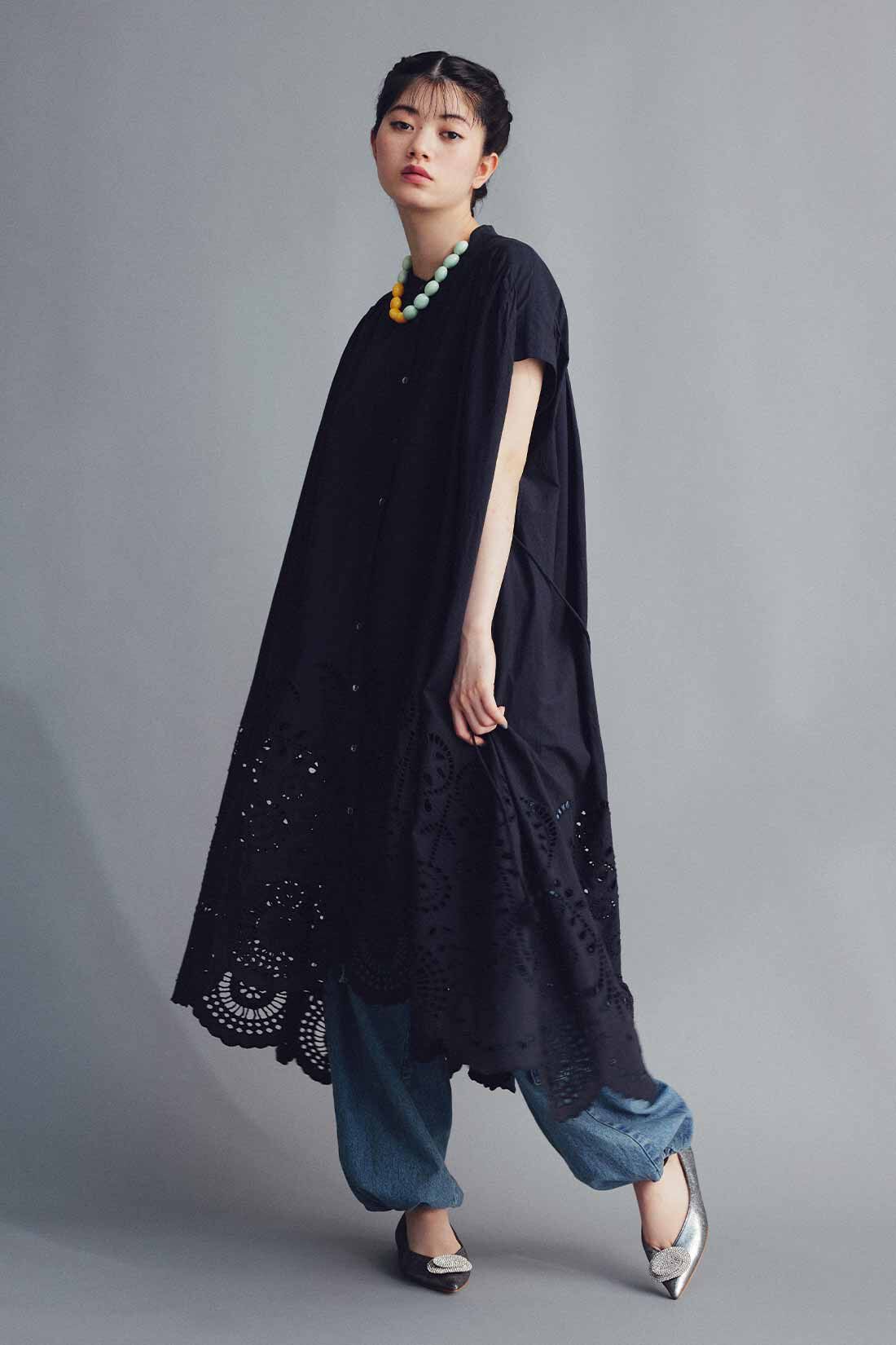 MEDE19F|MEDE19F　〈MADE IN INDIA COLLECTION〉シフリー刺しゅうワンピース