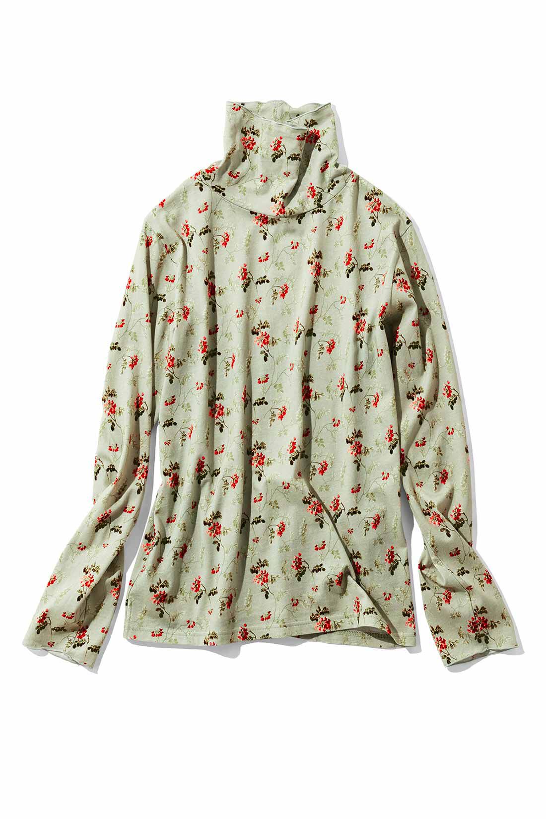 MEDE19F|MEDE19F　ミュルーズモダン〈「ミュルーズ染織美術館」アーカイブコレクション〉コットンプリントハイネックトップスの会
