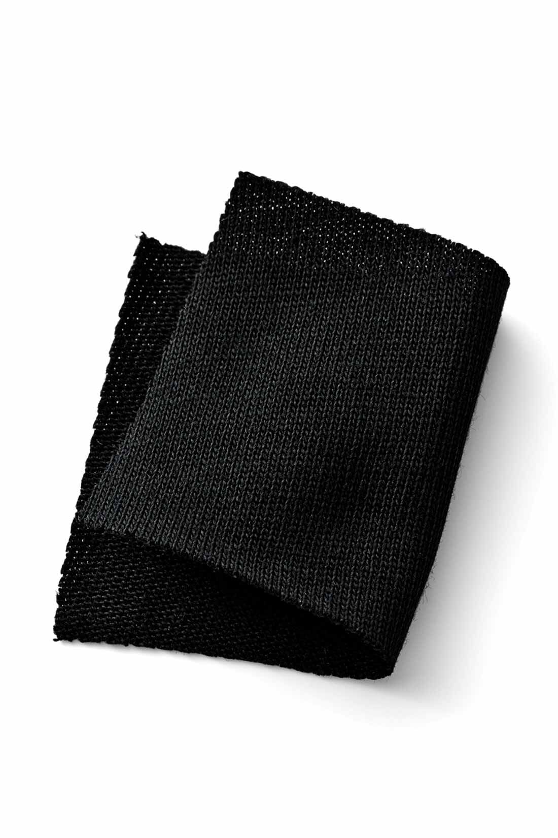 MEDE19F|MEDE19F　タック遣いのカットソーオールインワン〈ブラック〉|上下とも同じ、やわらかなカットソー素材。綿100％でオールシーズン快適です。
