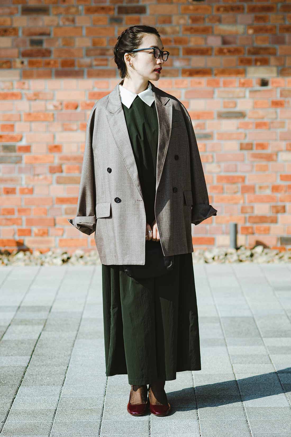 MEDE19F|MEDE19F　高山都さんコラボ 衿付き撥水加工ワンピース