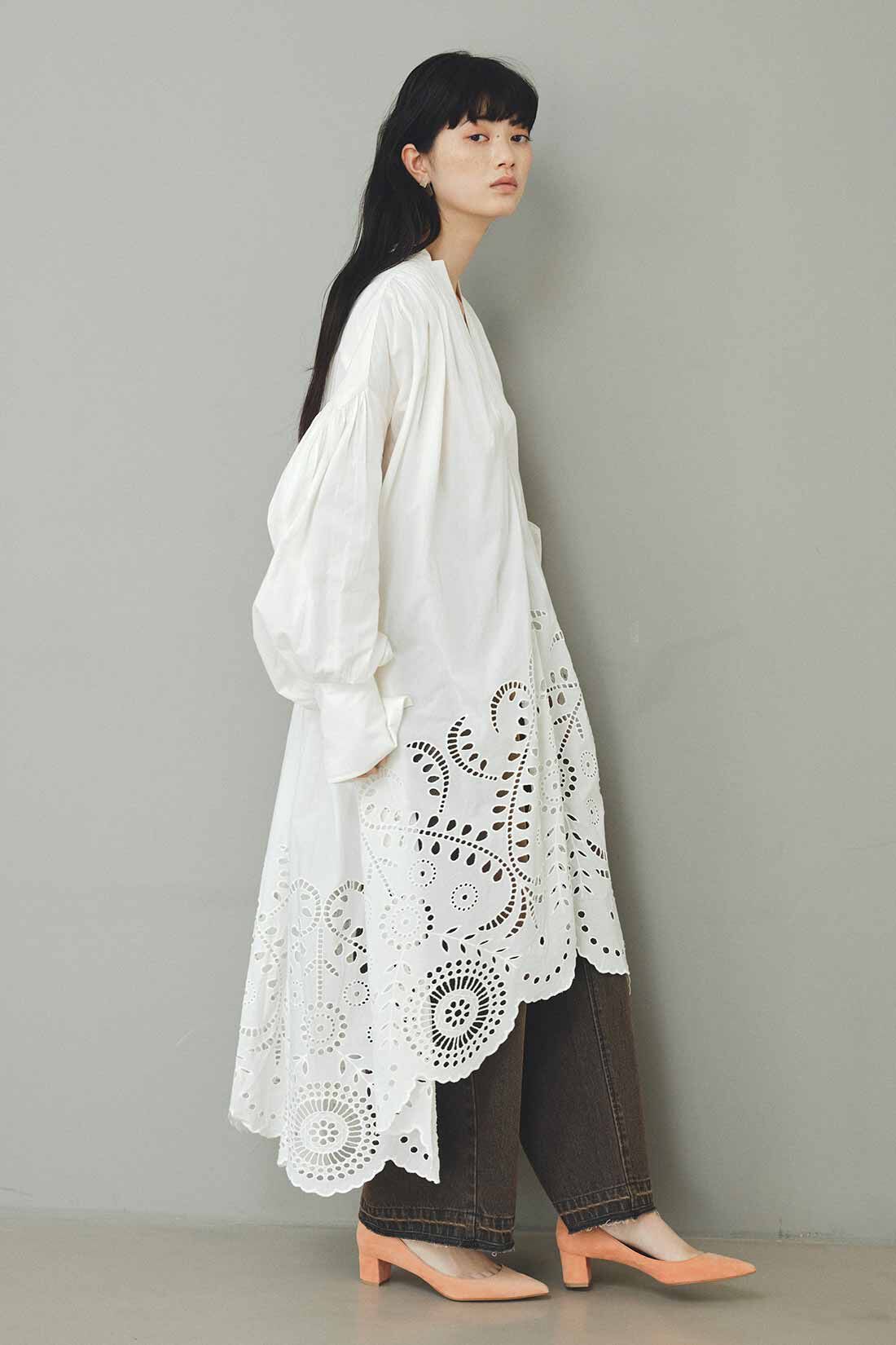 MEDE19F|MEDE19F　〈MADE IN INDIA COLLECTION〉エンブロイダリーコットンワンピース