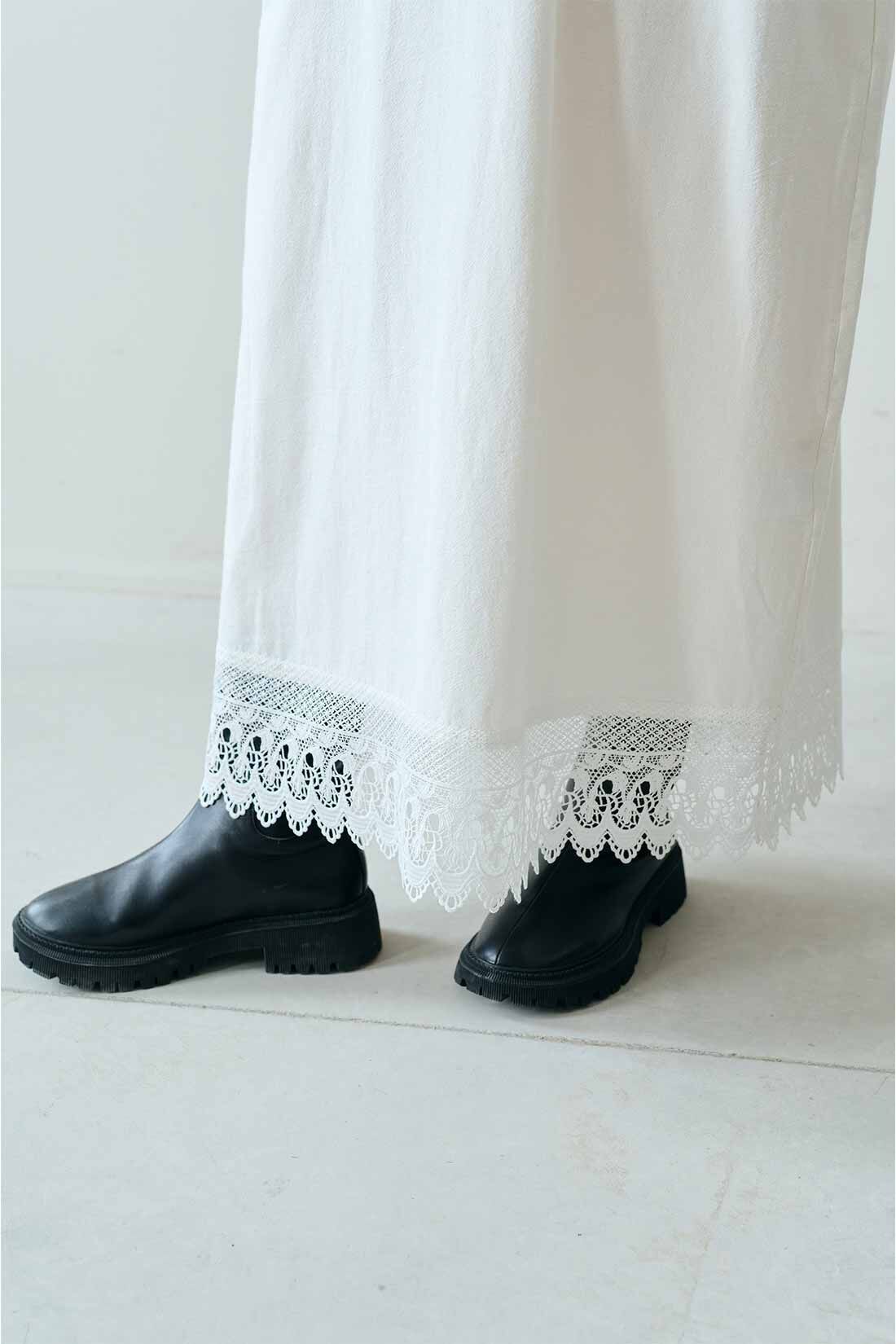 MEDE19F|MEDE19F　Boutique888さんコラボ レース遣いワンピース〈オフホワイト〉