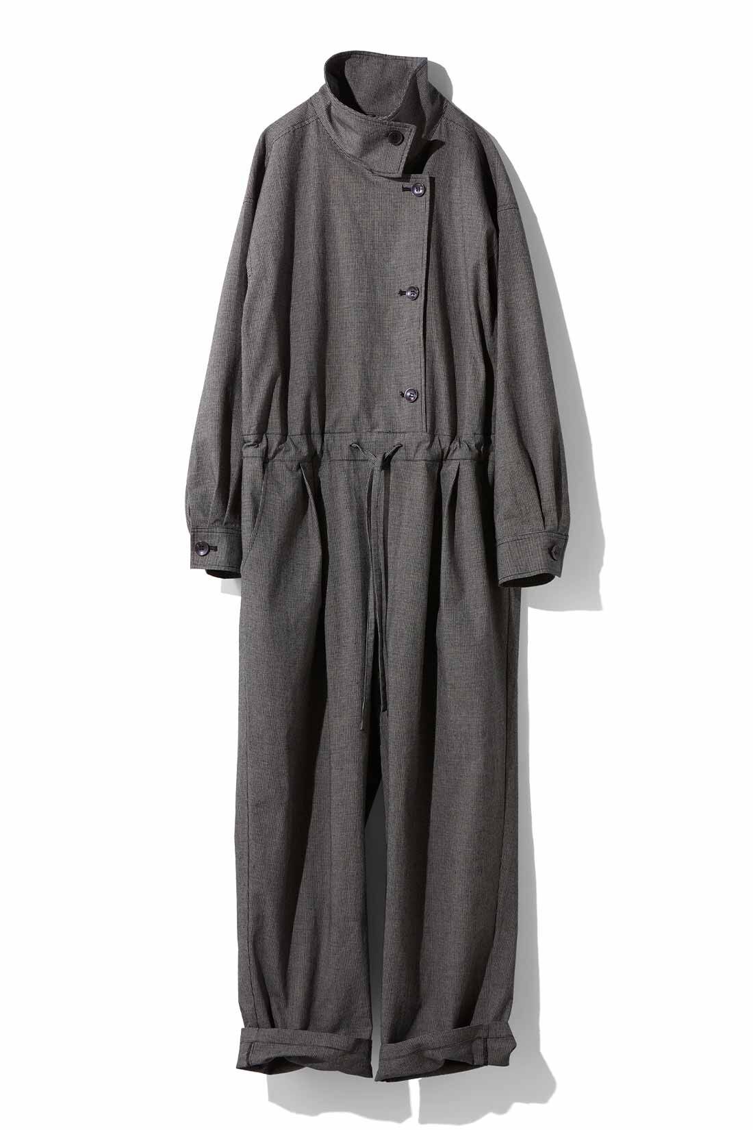 MEDE19F|MEDE19F　千鳥格子のオールインワン〈ブラック〉