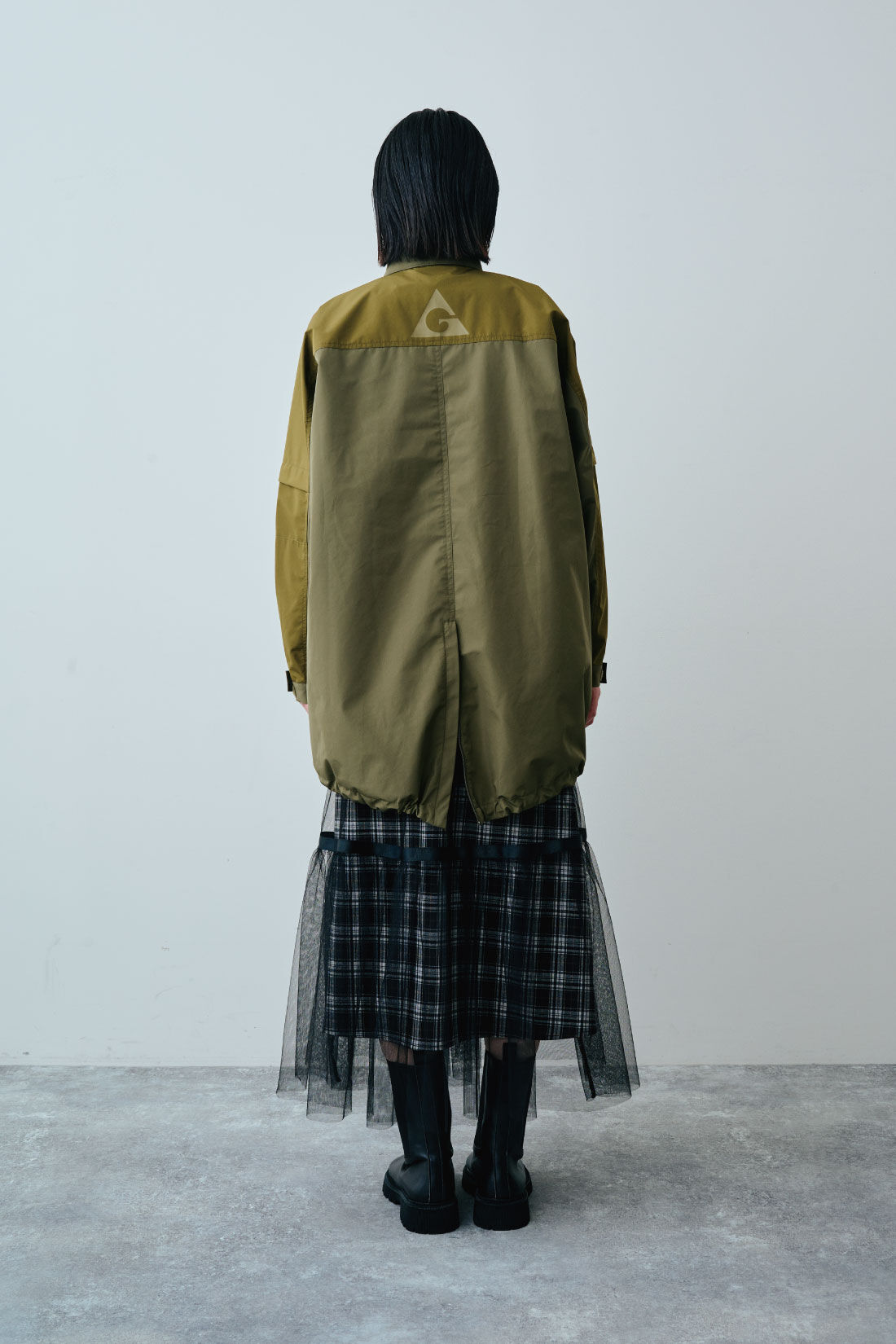 MEDE19F|GERRY（Ｒ） for MEDE19F　高山都さんコラボ ライナー付きマウンテンコート|モデル身長：167cm　着用サイズ：M