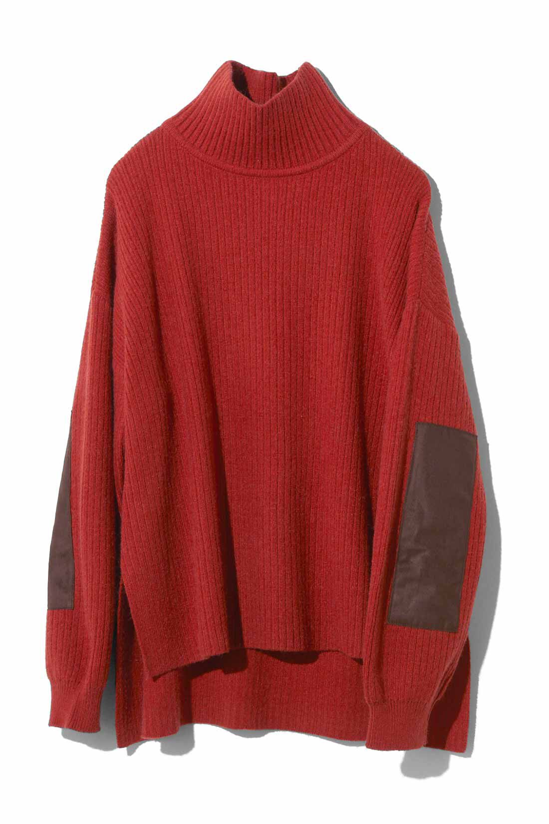 MEDE19F|MEDE19F もちふわ素材のハイネックオーバーニット|〈トマトレッド〉