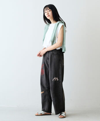 MEDE19F [メデ・ジュウキュウ] | MEDE19F 刺しゅう プリント バレルデニム
