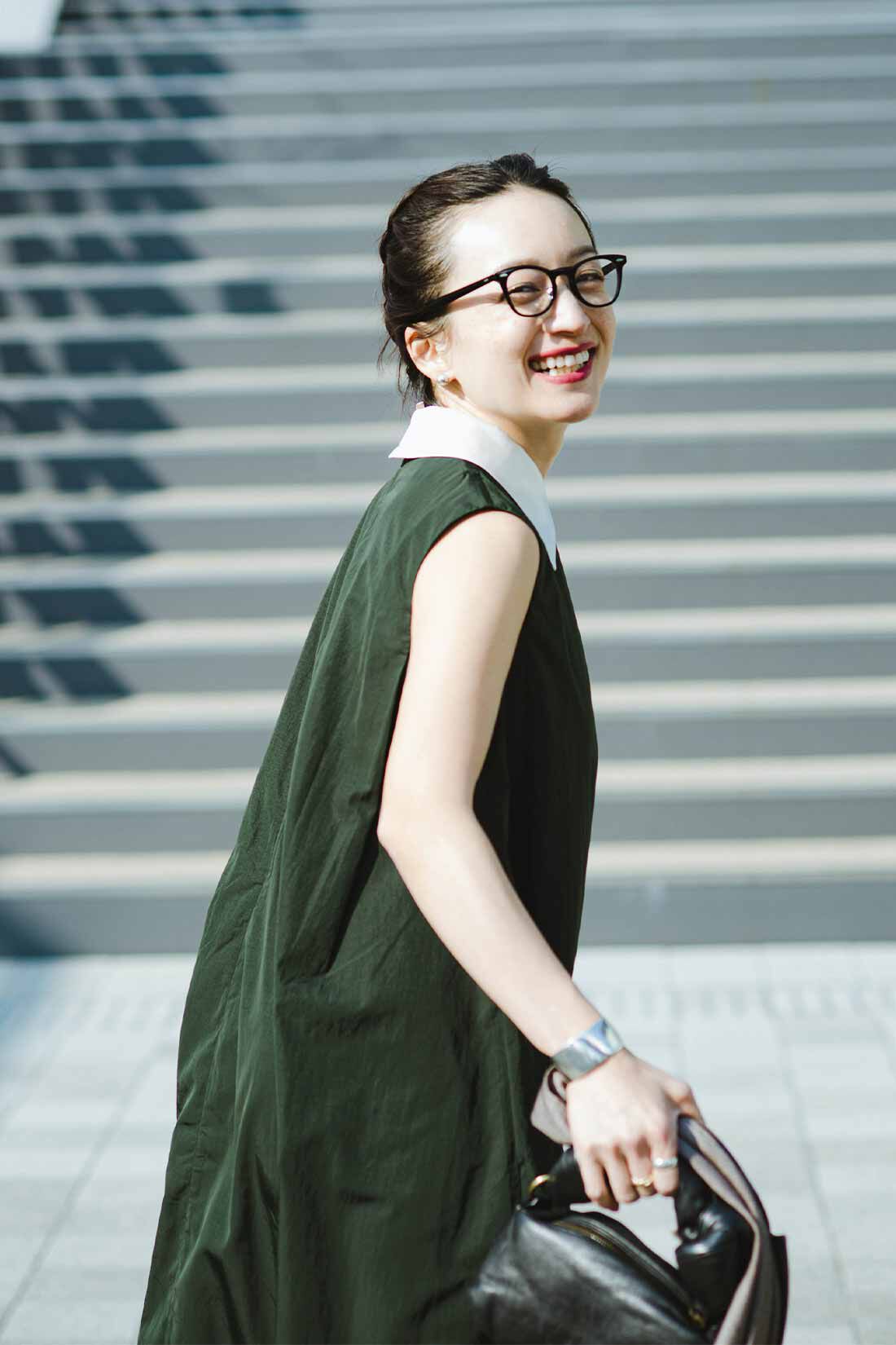 MEDE19F|MEDE19F　高山都さんコラボ 衿付き撥水加工ワンピース