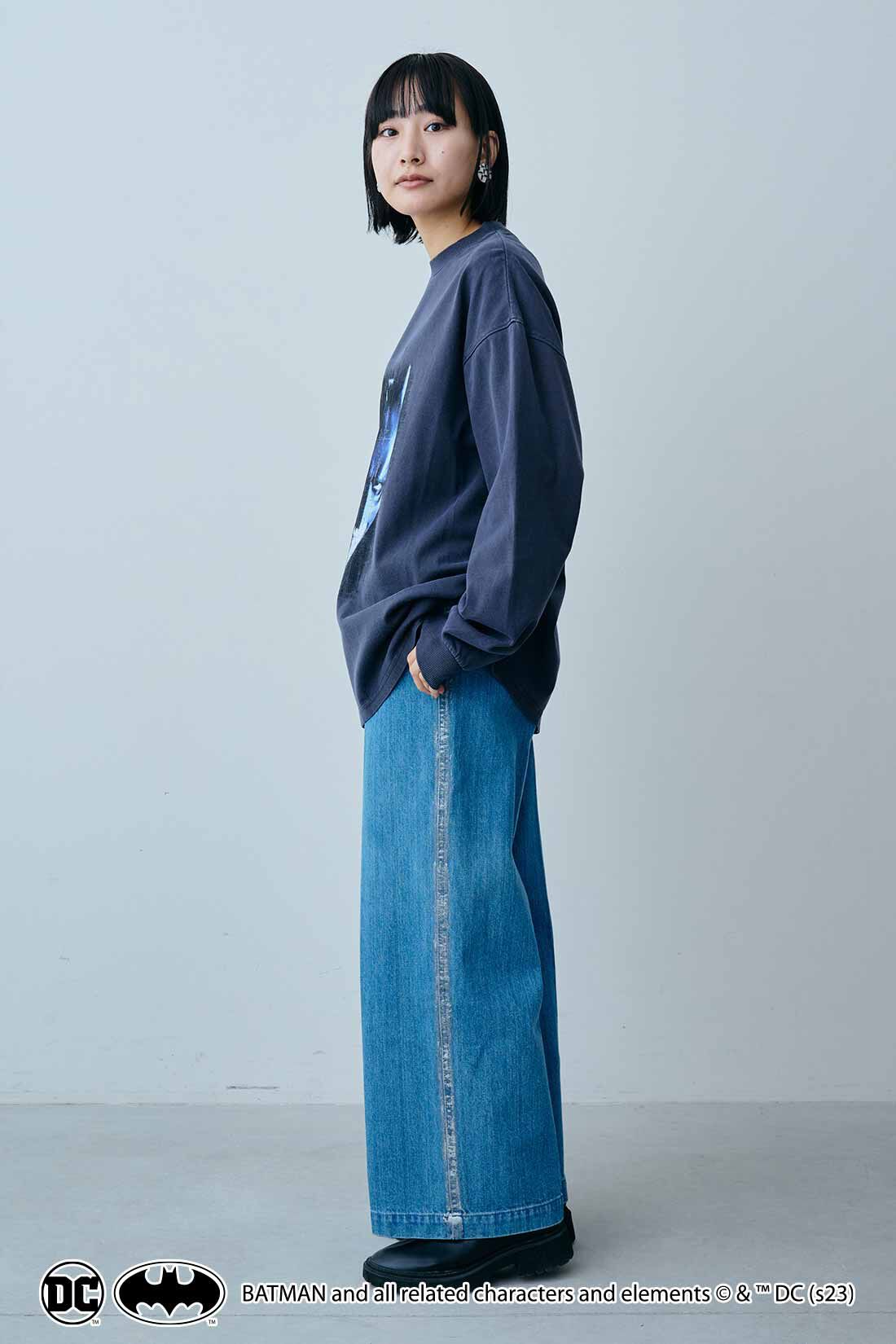 MEDE19F|MEDE19F　CINEMA for MEDE19F 大人が着られるシネマTシャツ〈The Dark Knight〉|モデル身長：158cm　着用サイズ：M