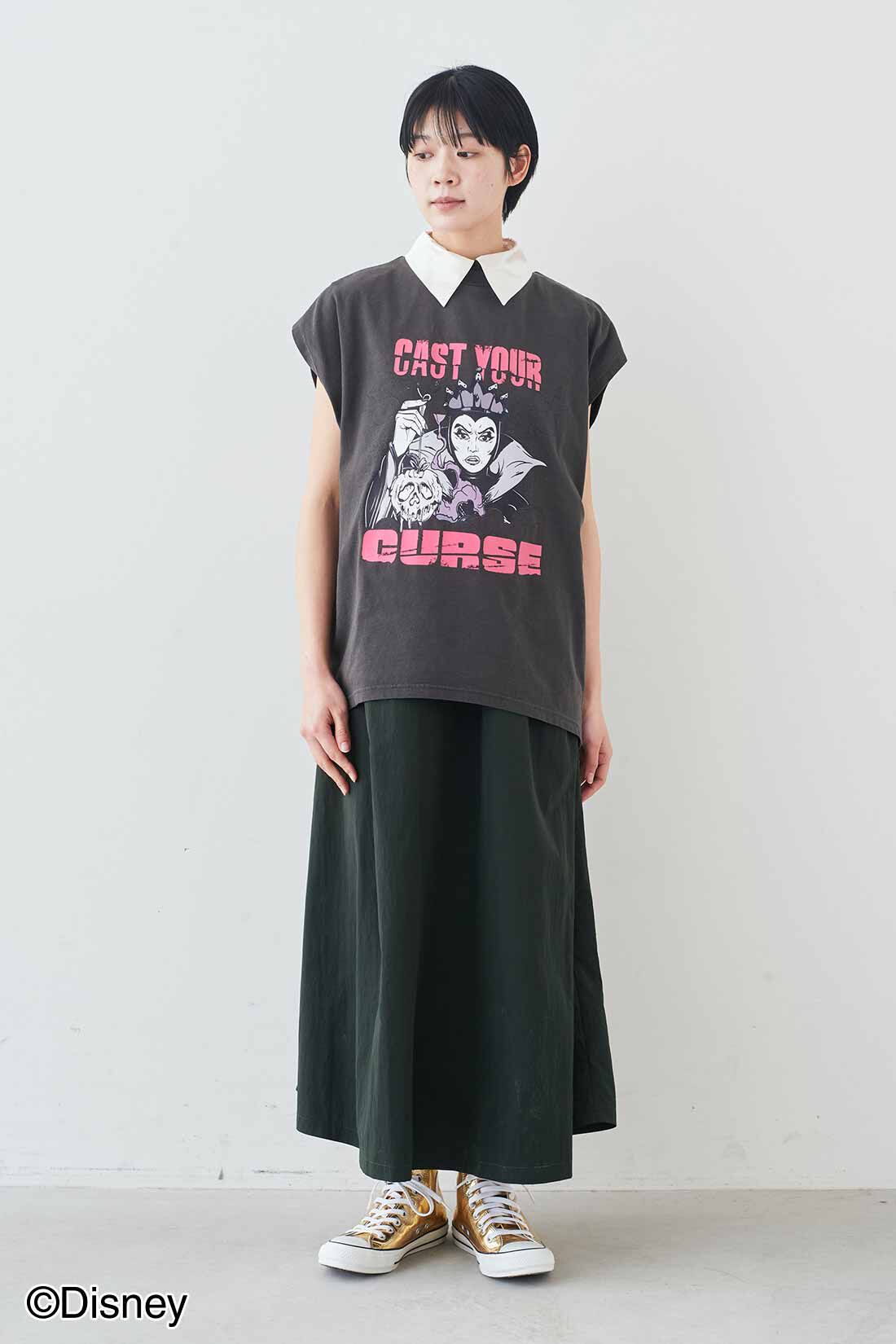 MEDE19F|MEDE19F　【Disney】古着屋でみつけたようなノースリーブTシャツの会〈ヴィランズ〉|モデル身長：163cm　着用サイズ：M