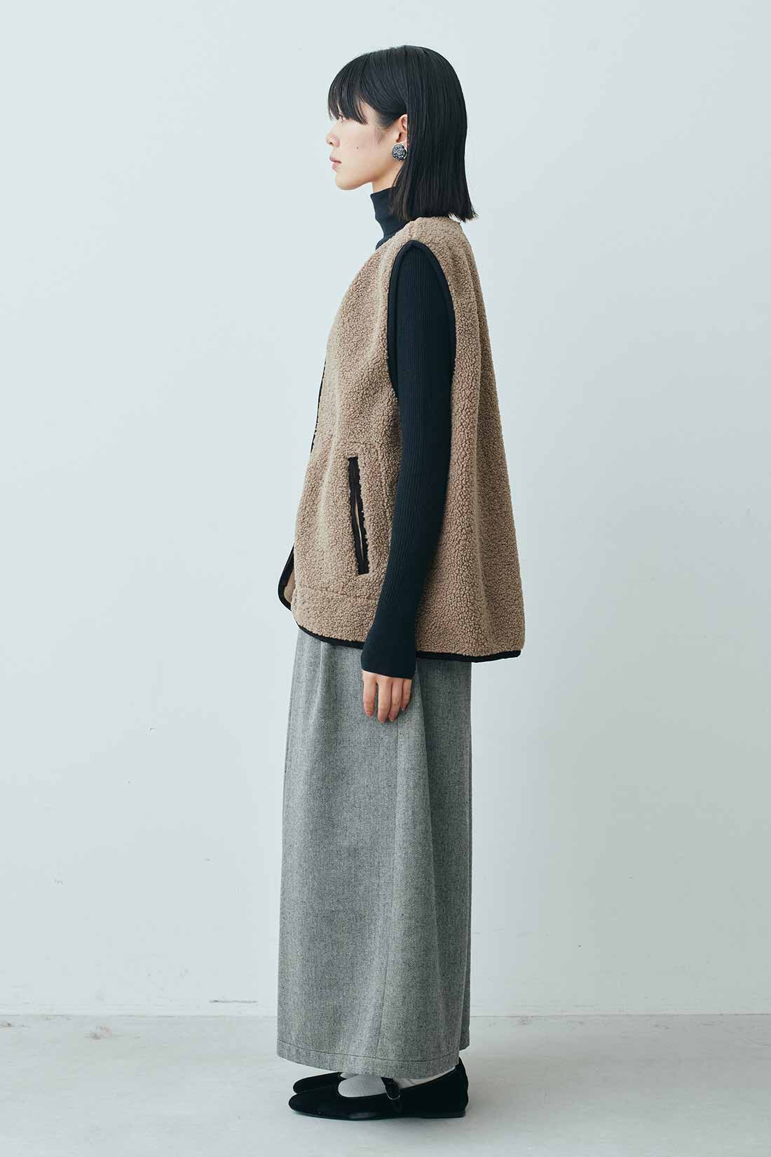 MEDE19F|GERRY（Ｒ） for MEDE19F　高山都さんコラボ ライナー付きマウンテンコート|モデル身長：163cm　着用サイズ：M