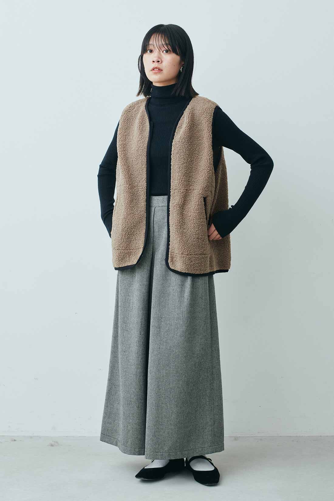 MEDE19F|GERRY（Ｒ） for MEDE19F　高山都さんコラボ ライナー付きマウンテンコート|モデル身長：163cm　着用サイズ：M