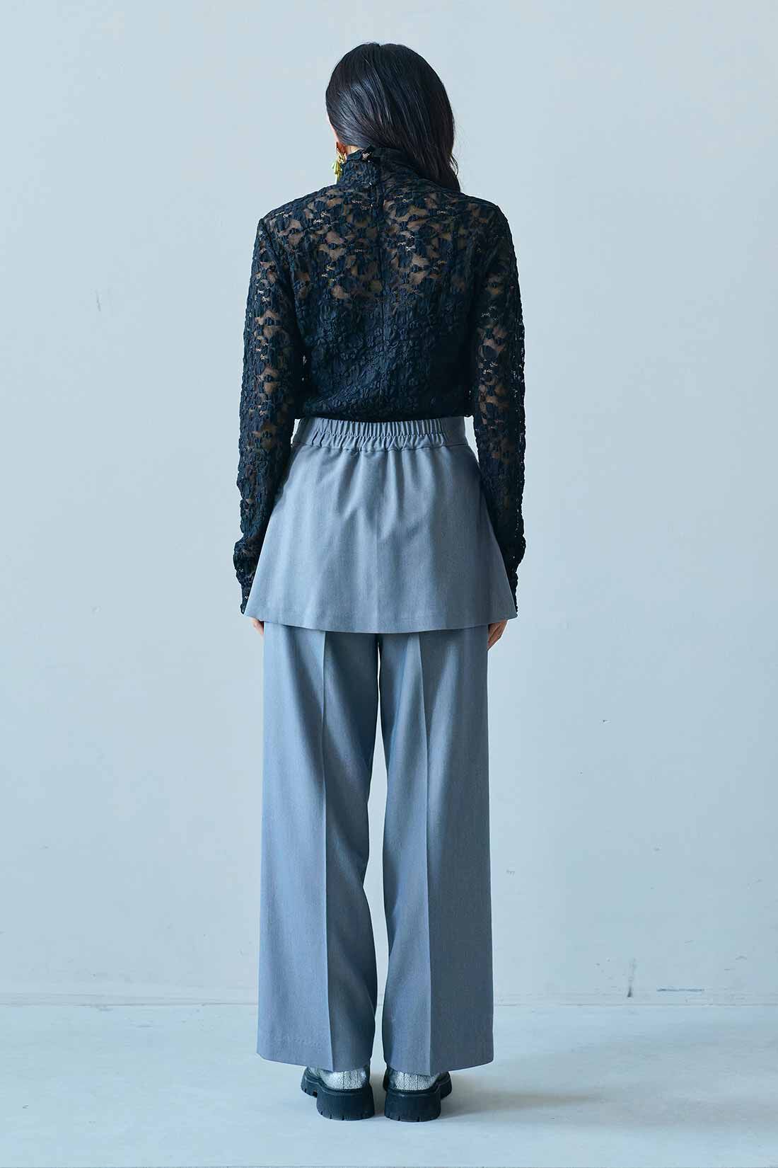 MEDE19F|MEDE19F　レースハイネックトップス