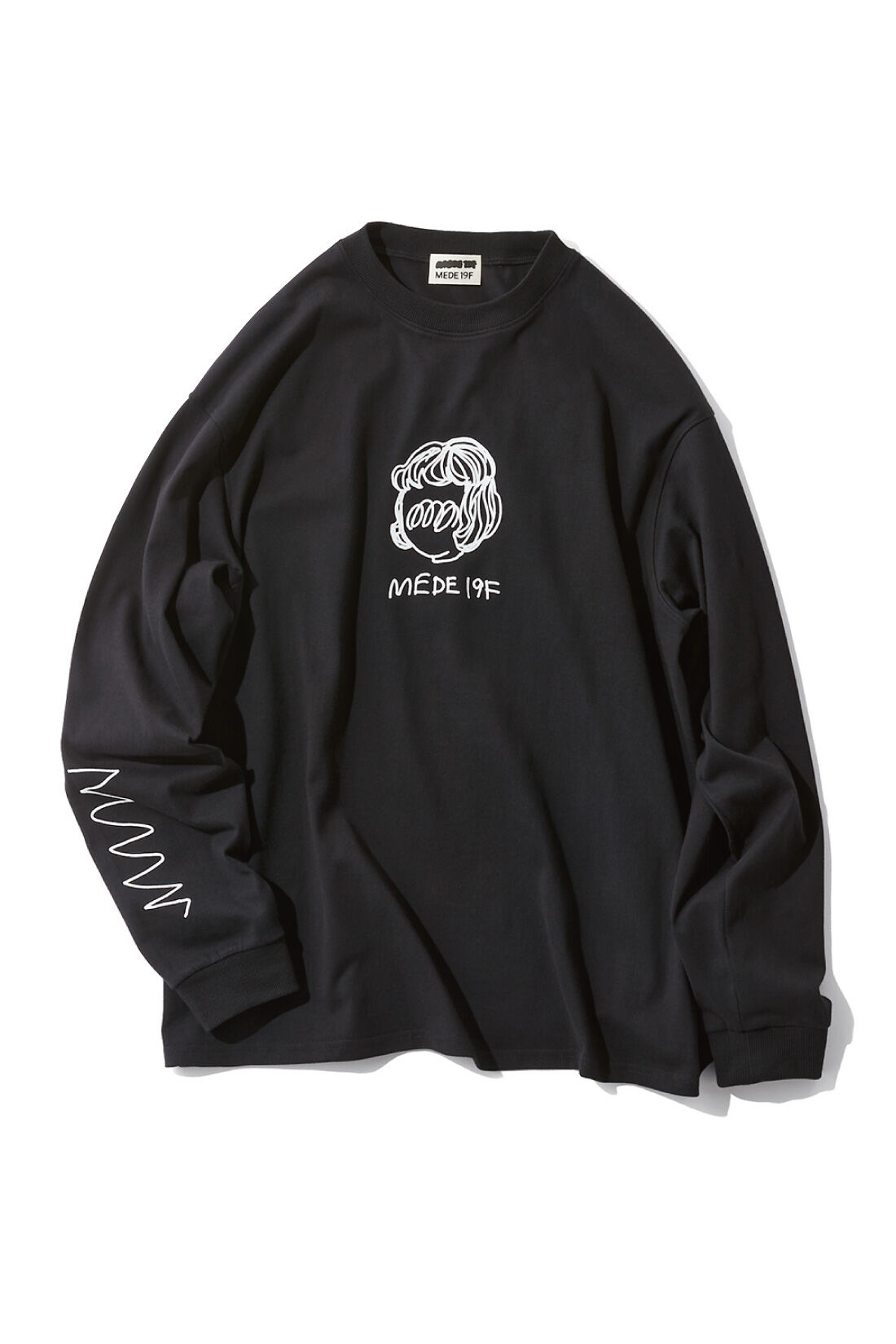 MEDE19F|ART meets MEDE19F　ロングスリーブTシャツ〈Sayuri Nishikubo〉|ブラック