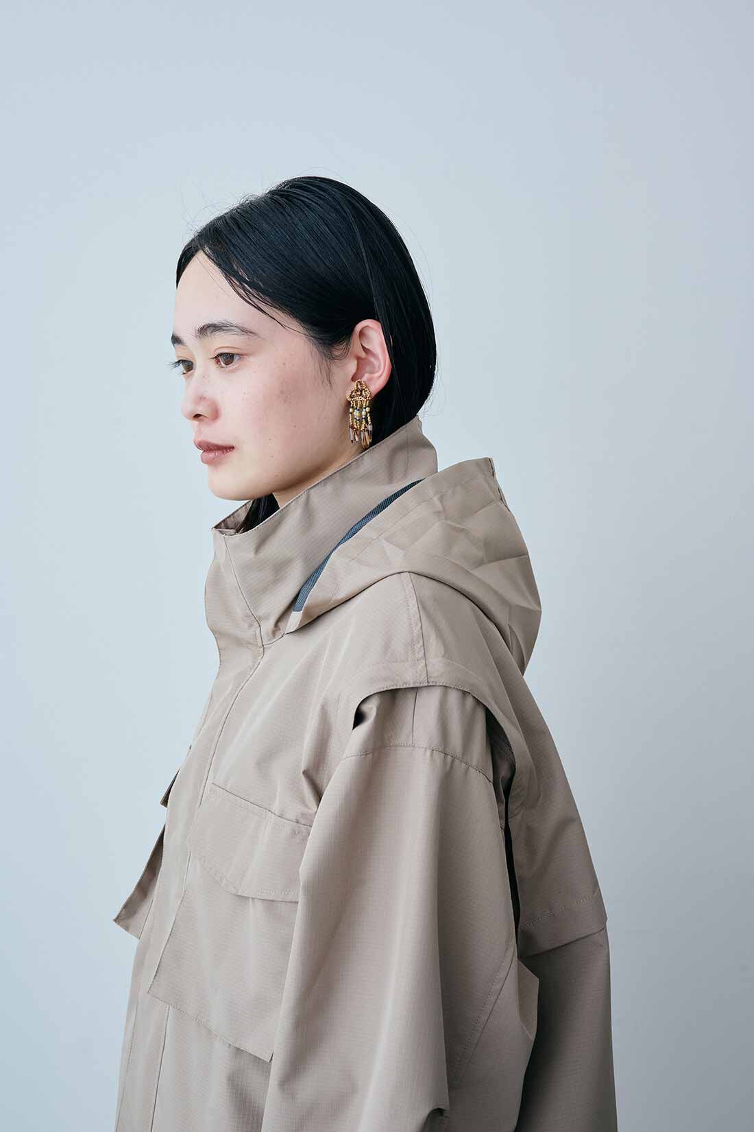 MEDE19F|MEDE19F　GERRY（R） for MEDE19F ベストにもなる撥水ミリタリーブルゾン〈グレージュ〉