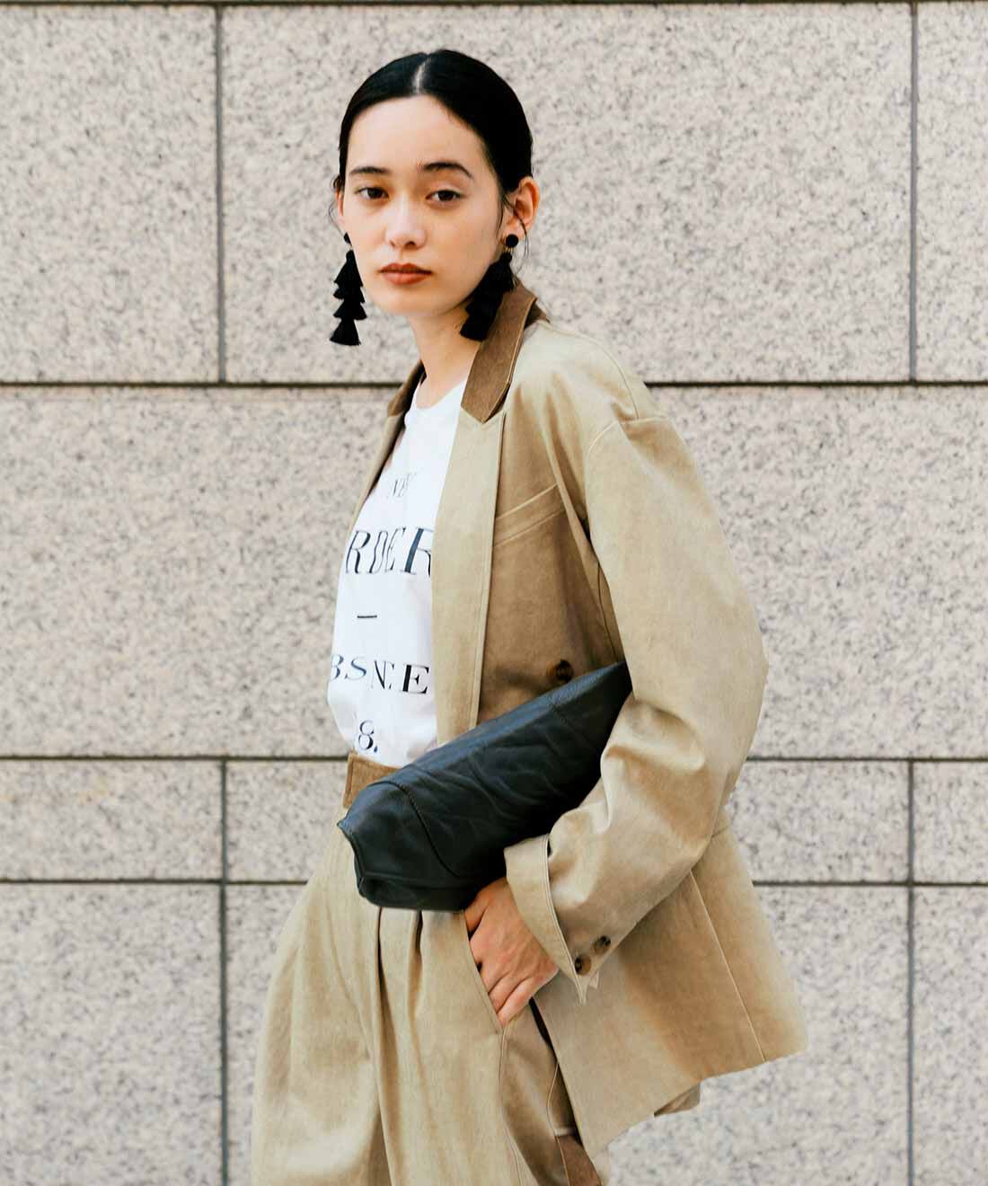 MEDE19F|MEDE19F　ヴィンテージライクチノ素材のリラックスジャケット〈ベージュ〉