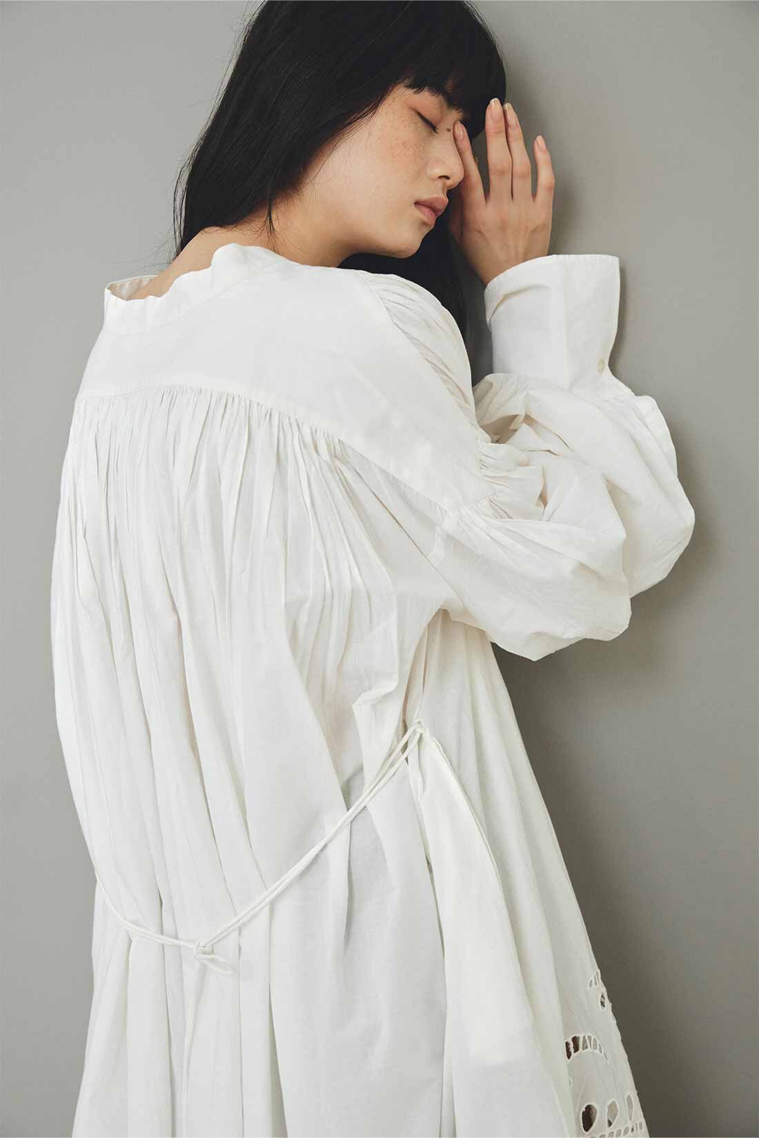MEDE19F|MEDE19F　〈MADE IN INDIA COLLECTION〉エンブロイダリーコットンワンピース