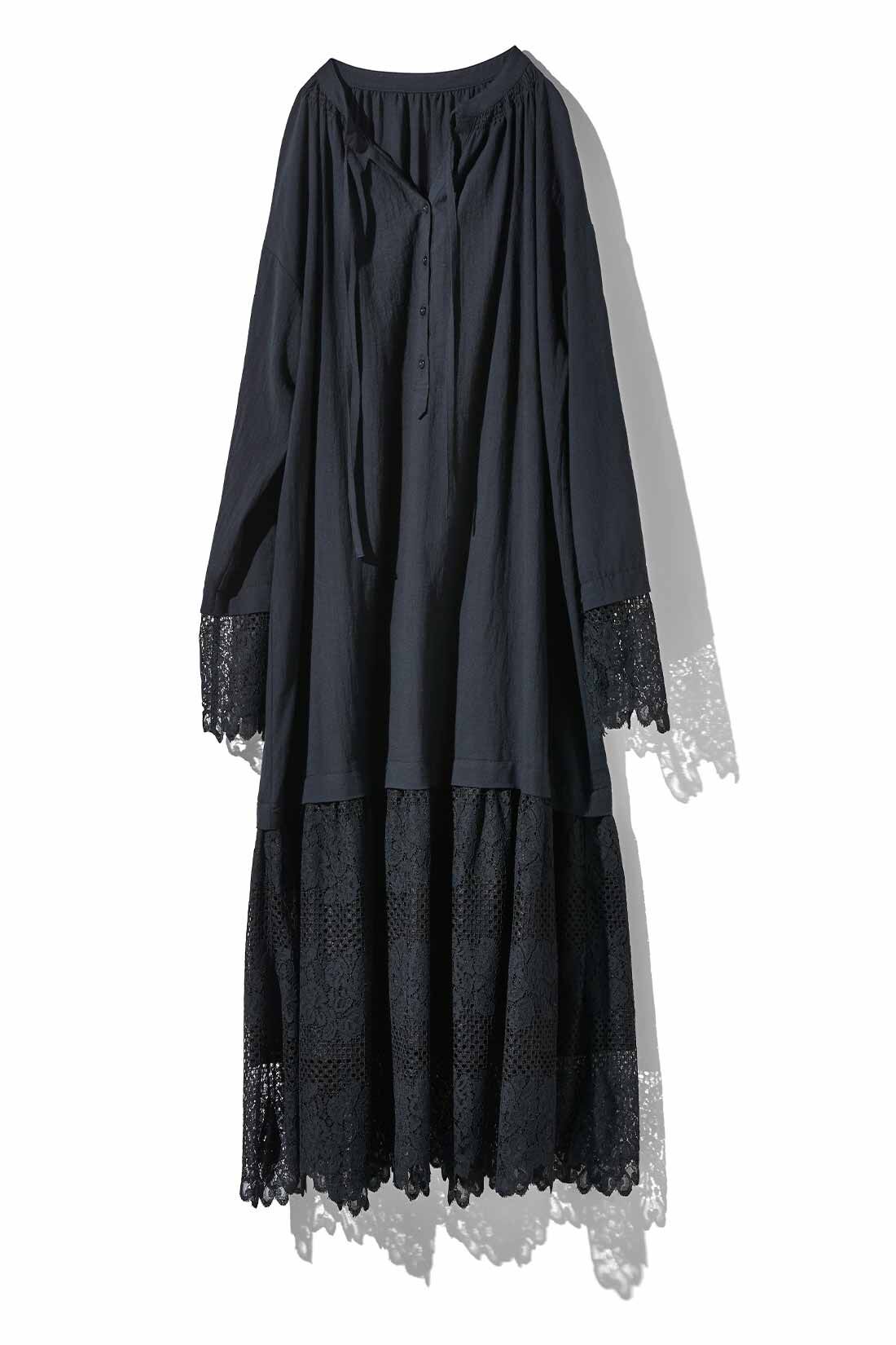 MEDE19F|MEDE19F　チャーチスモック風ワンピース