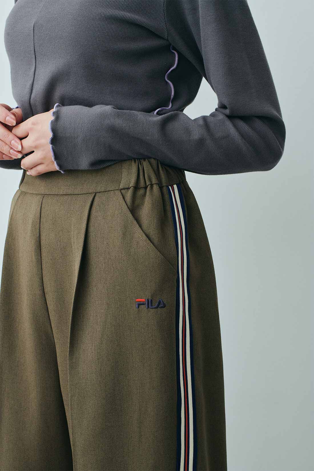 MEDE19F|MEDE19F　FILA for MEDE19F 大人もはけるトラックスラックス〈ミリタリーカーキ〉