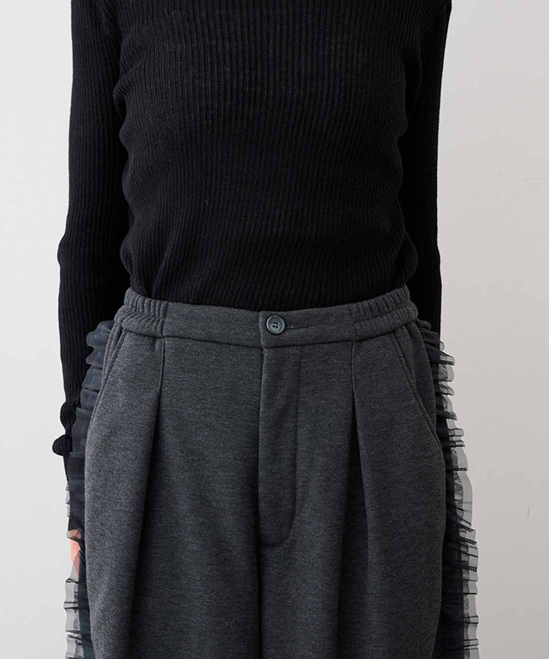 MEDE19F|MEDE19F　サイドラインフリルエアロゲルカットソーパンツ