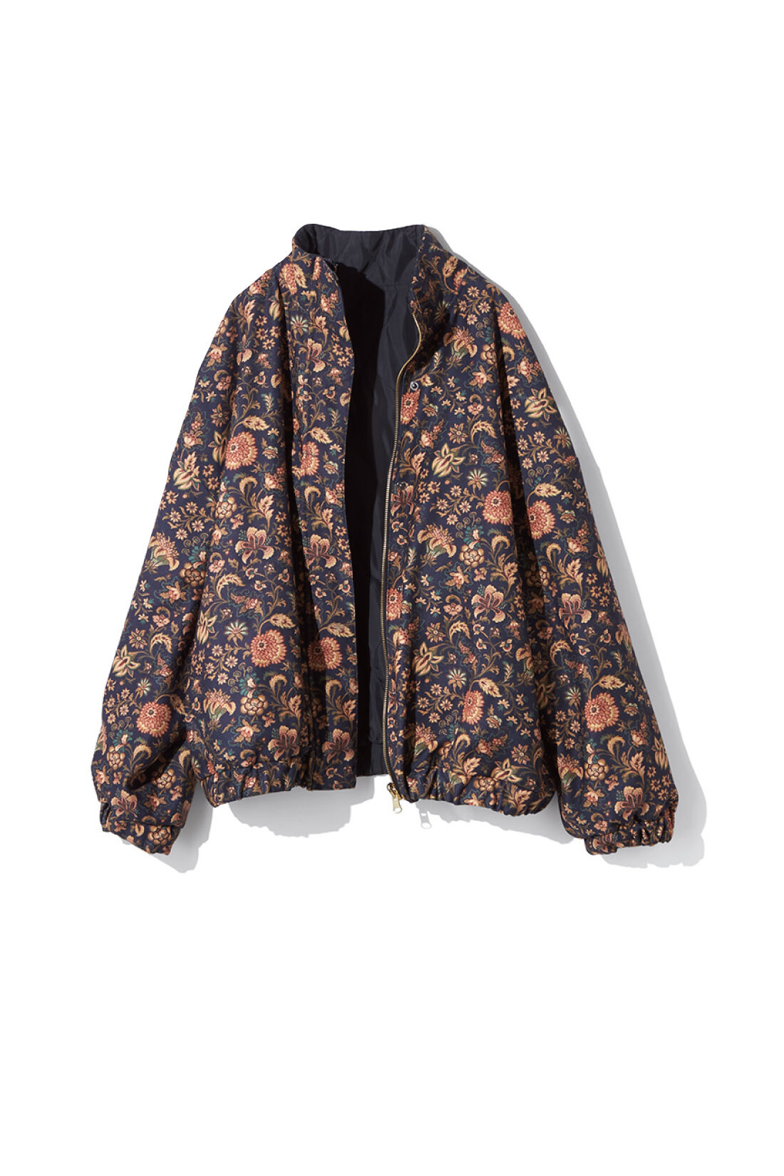 MEDE19F|MEDE19F　ミュルーズモダン〈「ミュルーズ染織美術館」アーカイブコレクション〉リバーシブル中わたブルゾン〈ブラック〉