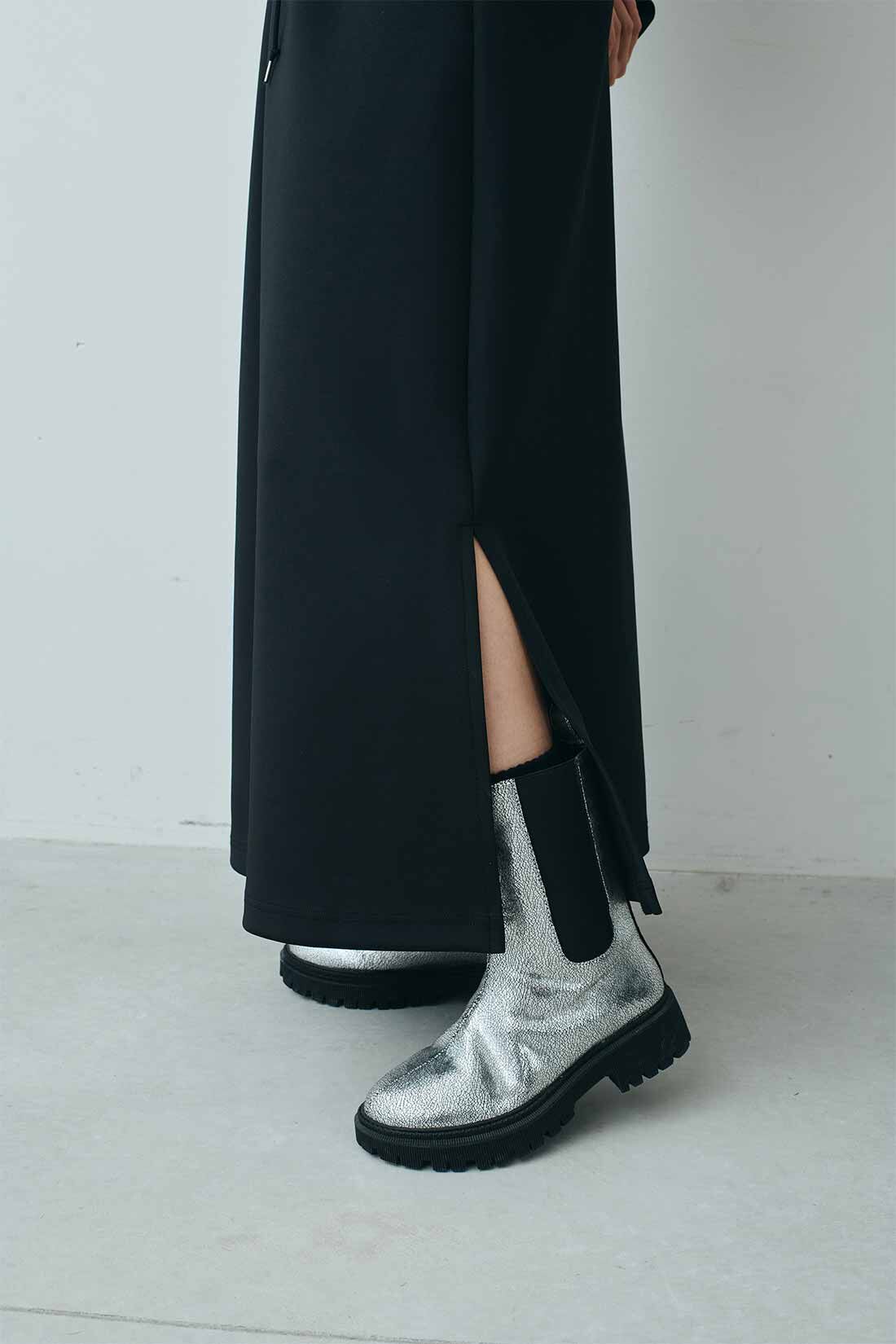 MEDE19F|MEDE19F　ボトルネック ダンボールカットソーワンピース〈ブラック〉