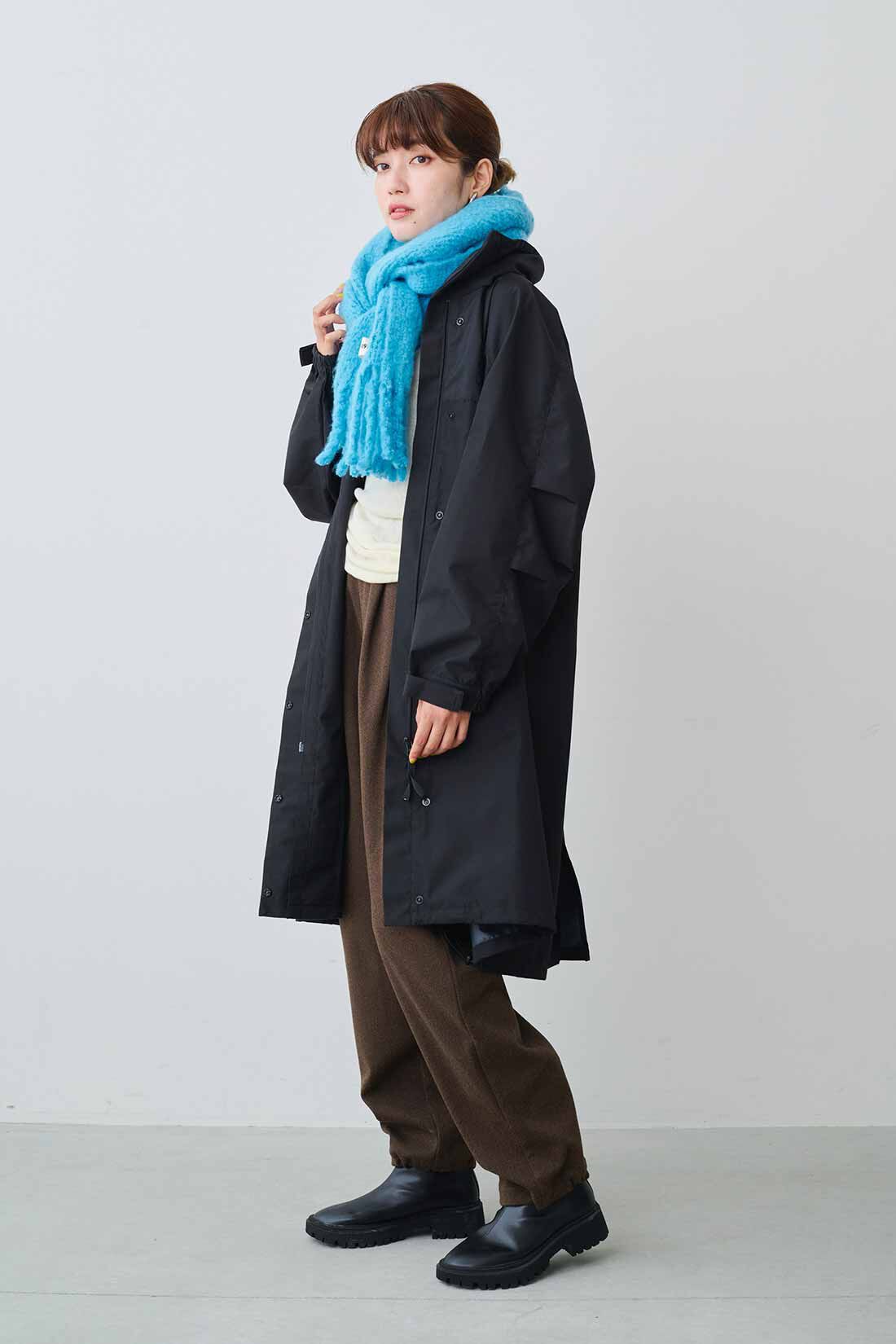 MEDE19F|GERRY（R） for MEDE19F　2レイヤー素材のミリタリーコート〈ブラック〉