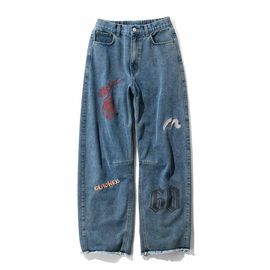 MEDE19F | MEDE19F 刺しゅう プリント バレルデニム