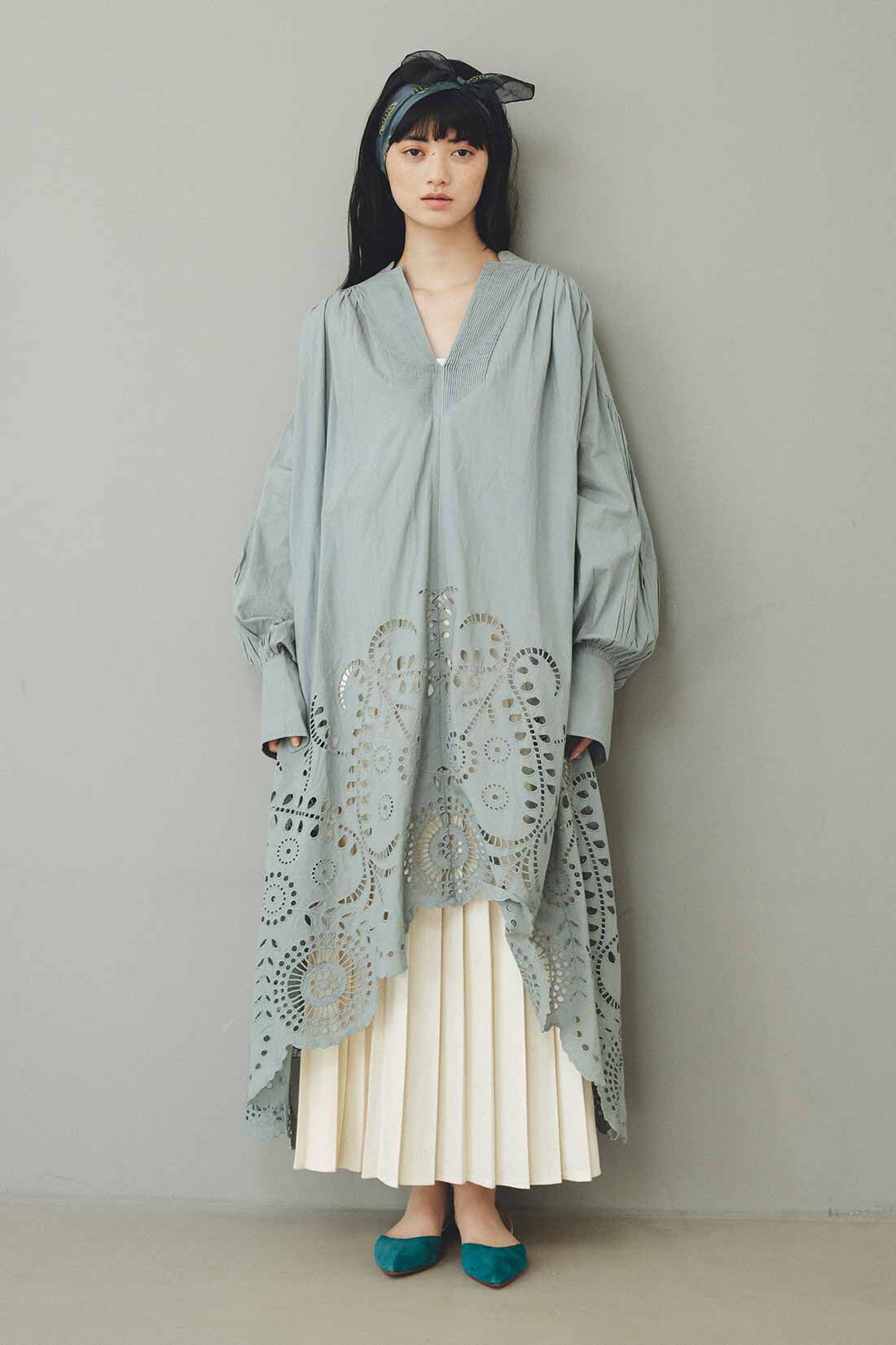MEDE19F|MEDE19F　〈MADE IN INDIA COLLECTION〉エンブロイダリーコットンワンピース