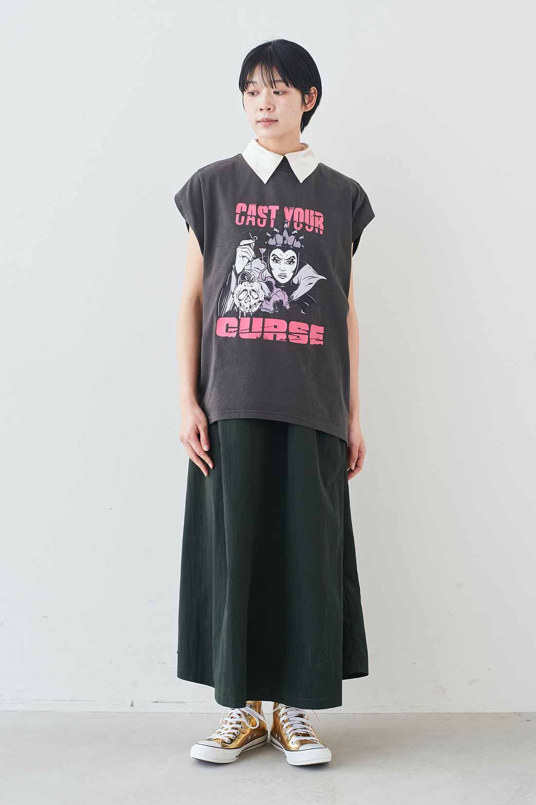 MEDE19F|MEDE19F　高山都さんコラボ 衿付き撥水加工ワンピース|モデル身長：163cm　着用サイズ：M