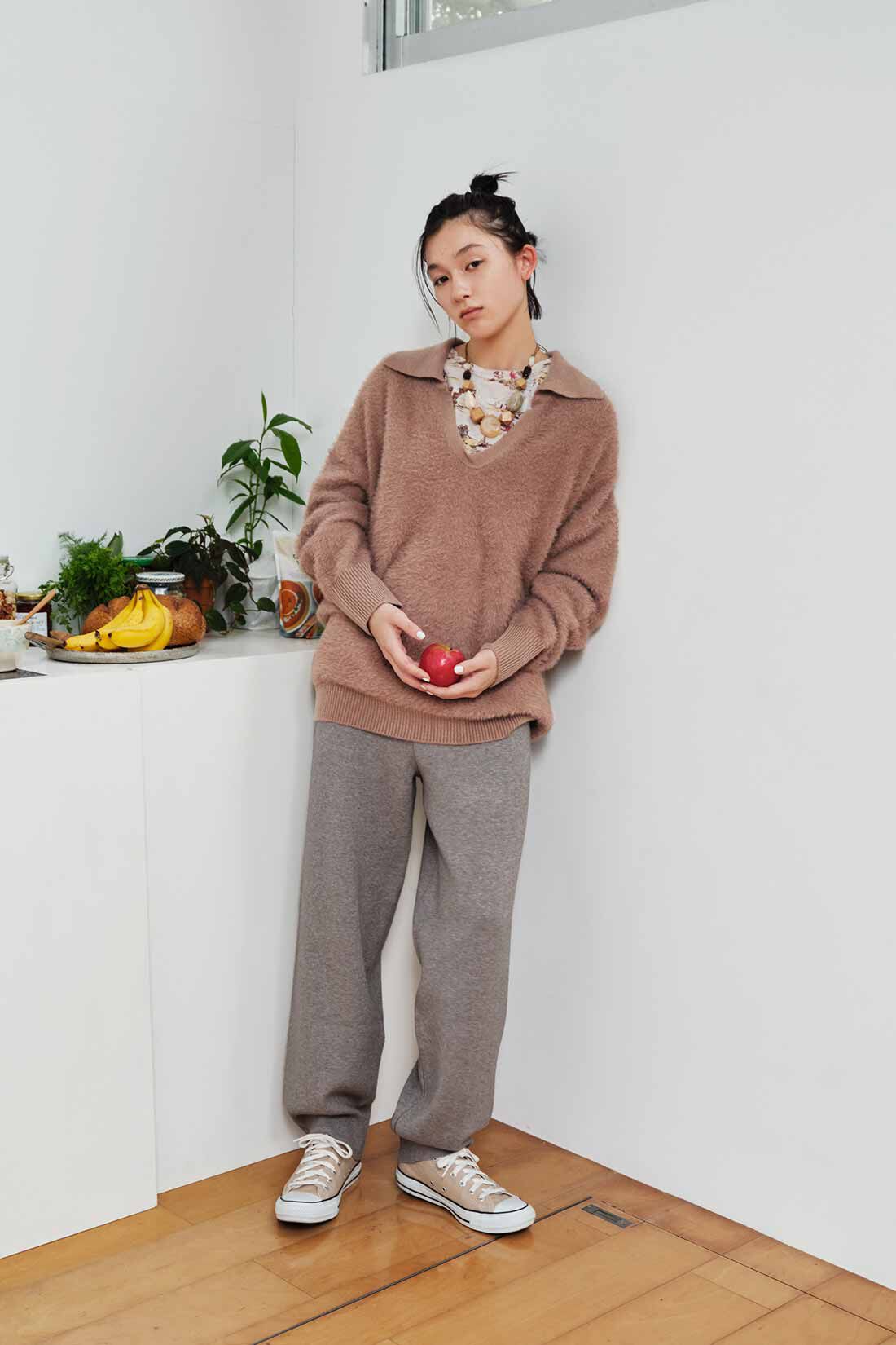 MEDE19F|MEDE19F ウエストリブニットパンツ