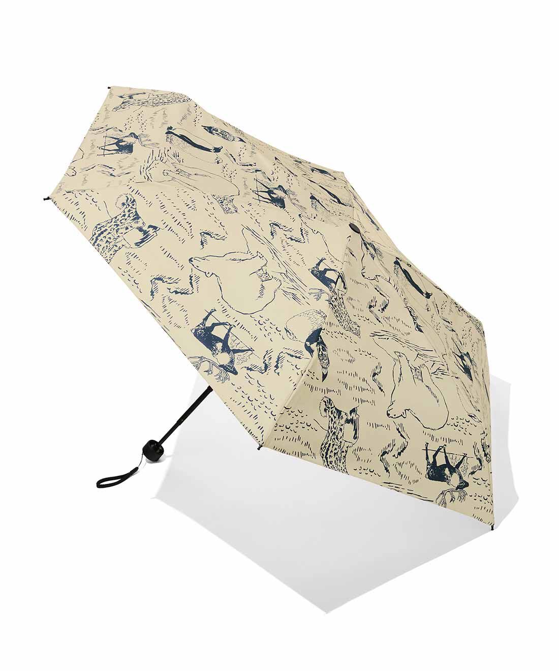 MEDE19F|MEDE19F 旭山動物園・ボルネオの森応援商品 アニマルプリント晴雨兼用傘