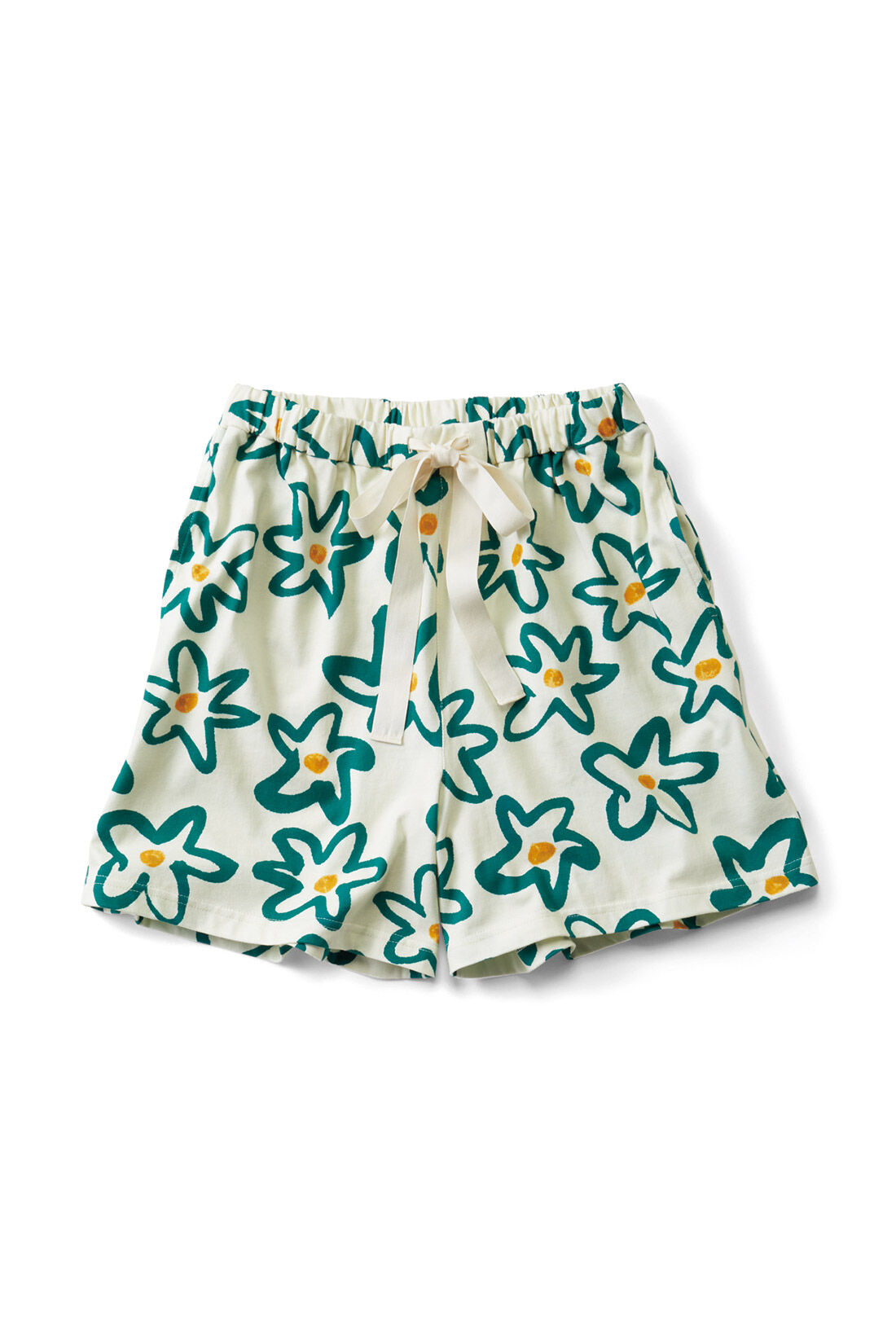 MEDE19F|MEDE19F　夏の花ショートパンツ〈アイボリー〉