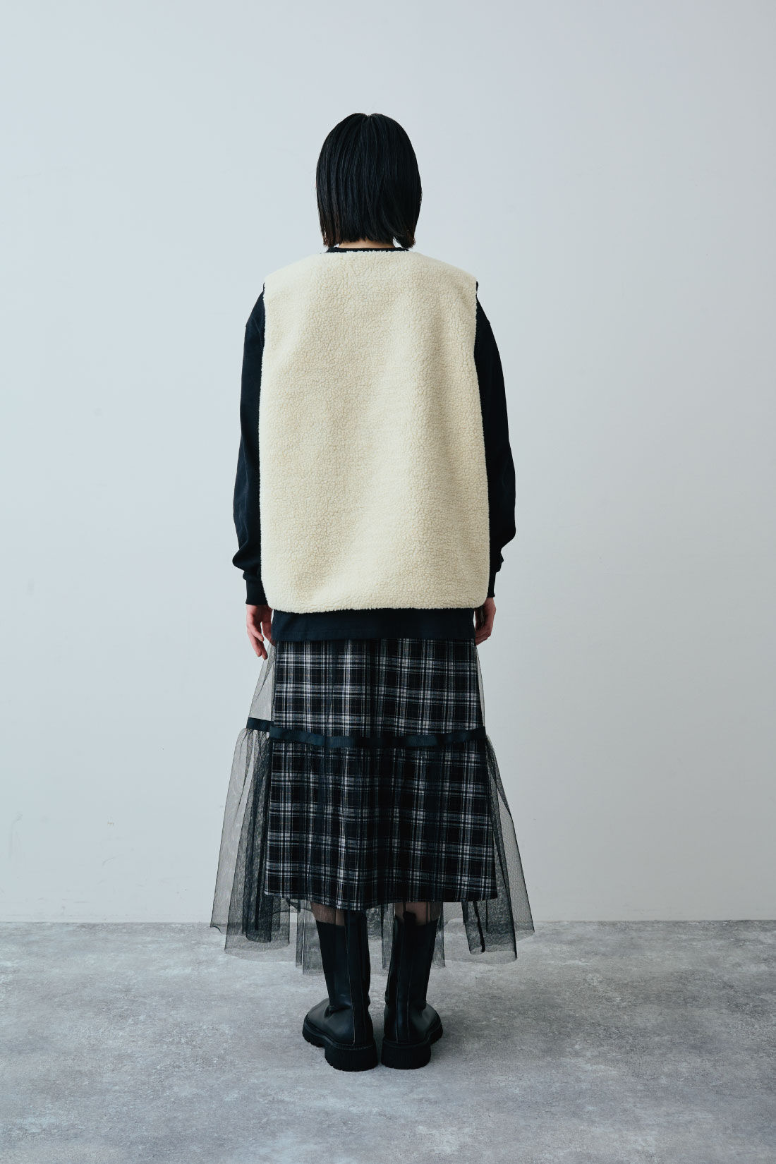 MEDE19F|GERRY（Ｒ） for MEDE19F　高山都さんコラボ ライナー付きマウンテンコート|モデル身長：167cm　着用サイズ：M