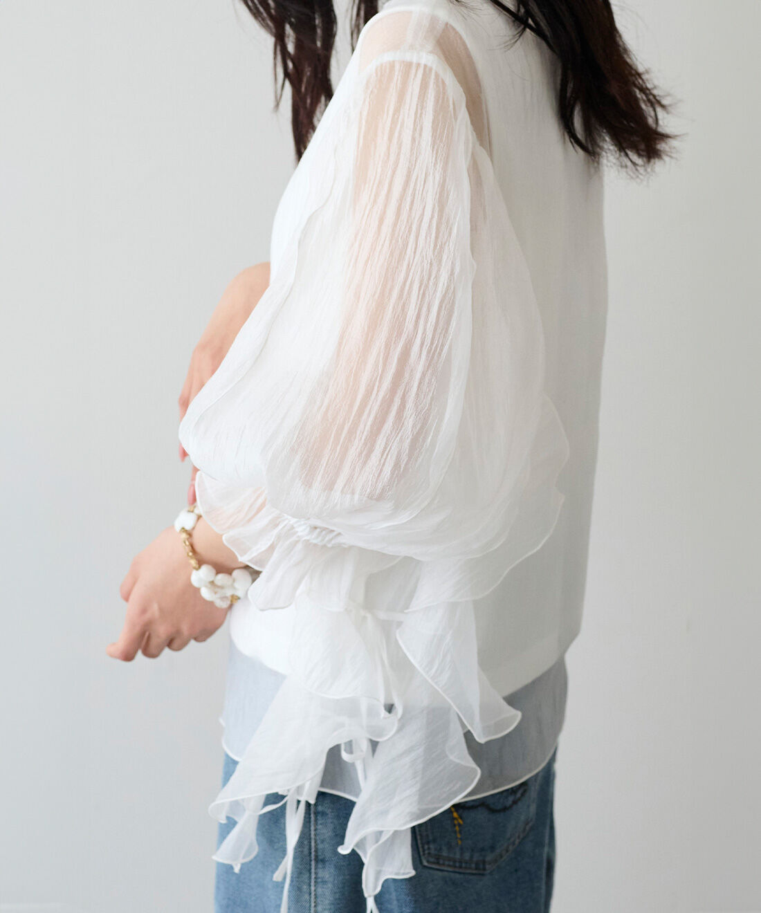 MEDE19F|MEDE19F たゆたうくらげのドッキングトップス