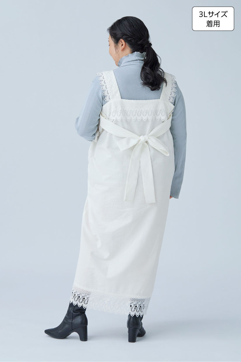 MEDE19F|MEDE19F　Boutique888さんコラボ レース遣いワンピース〈オフホワイト〉|身長：160cm バスト：113cm ウエスト：90cm ヒップ：115cm 太ももまわり：63cm