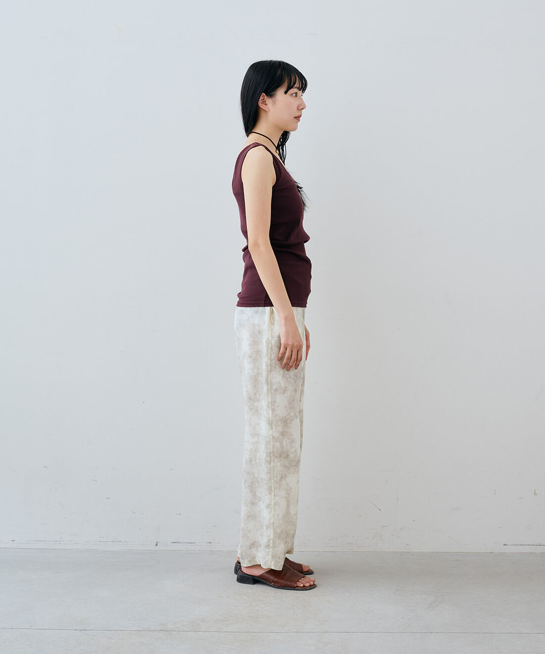 MEDE19F|ヴィンテージハートモチーフベルベットリボンチョーカーのコーディネート|163cm　size：M