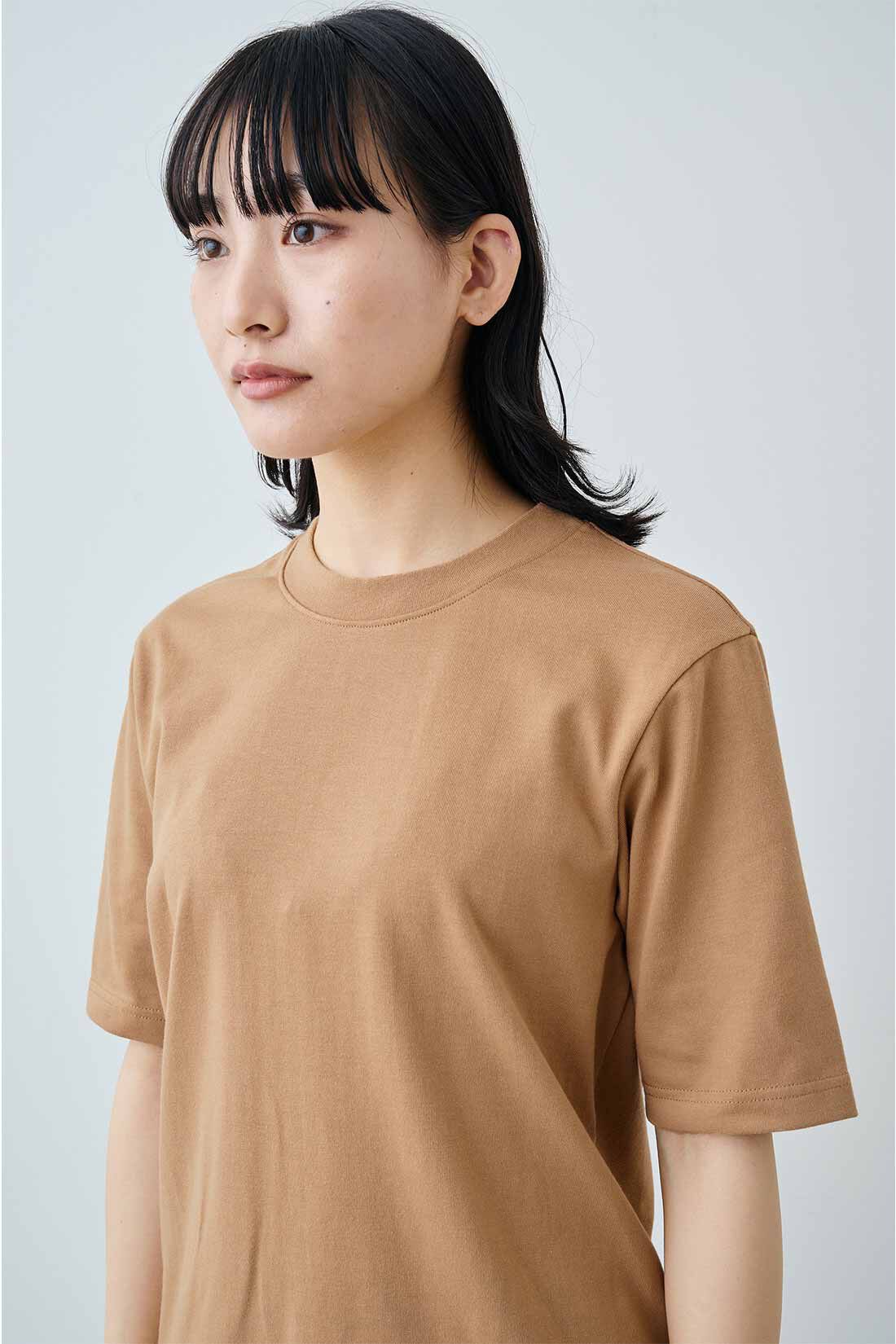 MEDE19F|MEDE19F　クルーネックTシャツセット〈パープル×キャメル〉