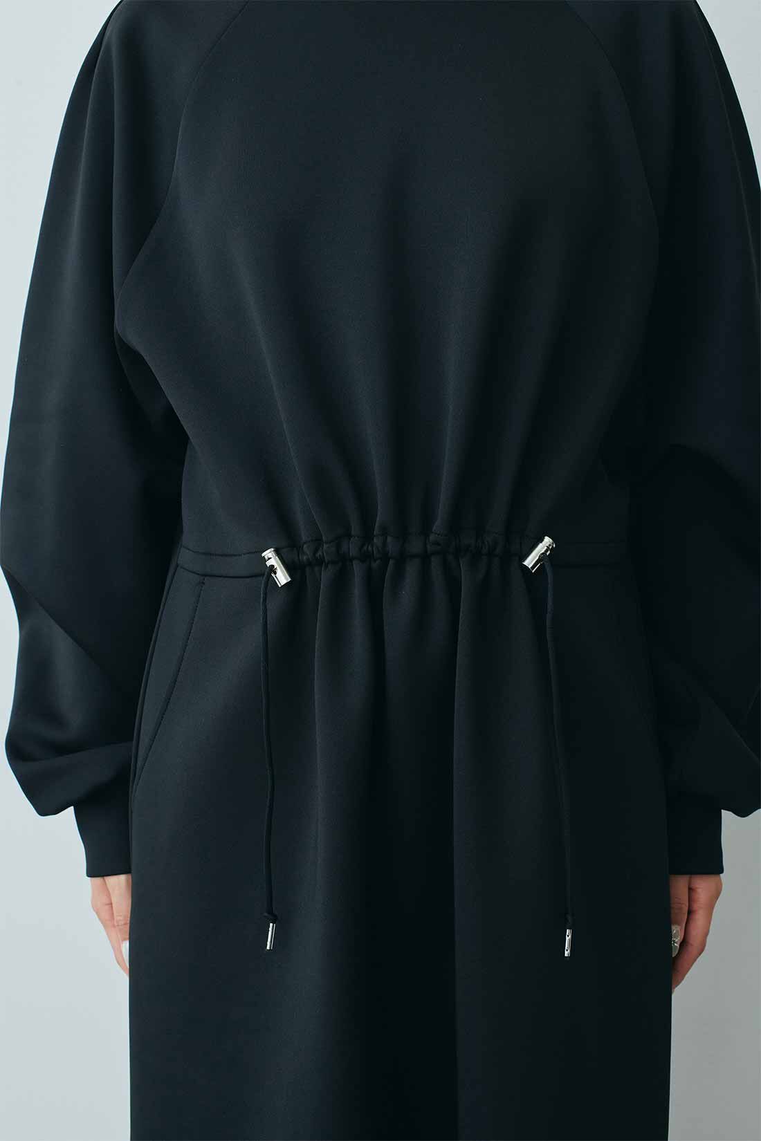 MEDE19F|MEDE19F　ボトルネック ダンボールカットソーワンピース〈ブラック〉