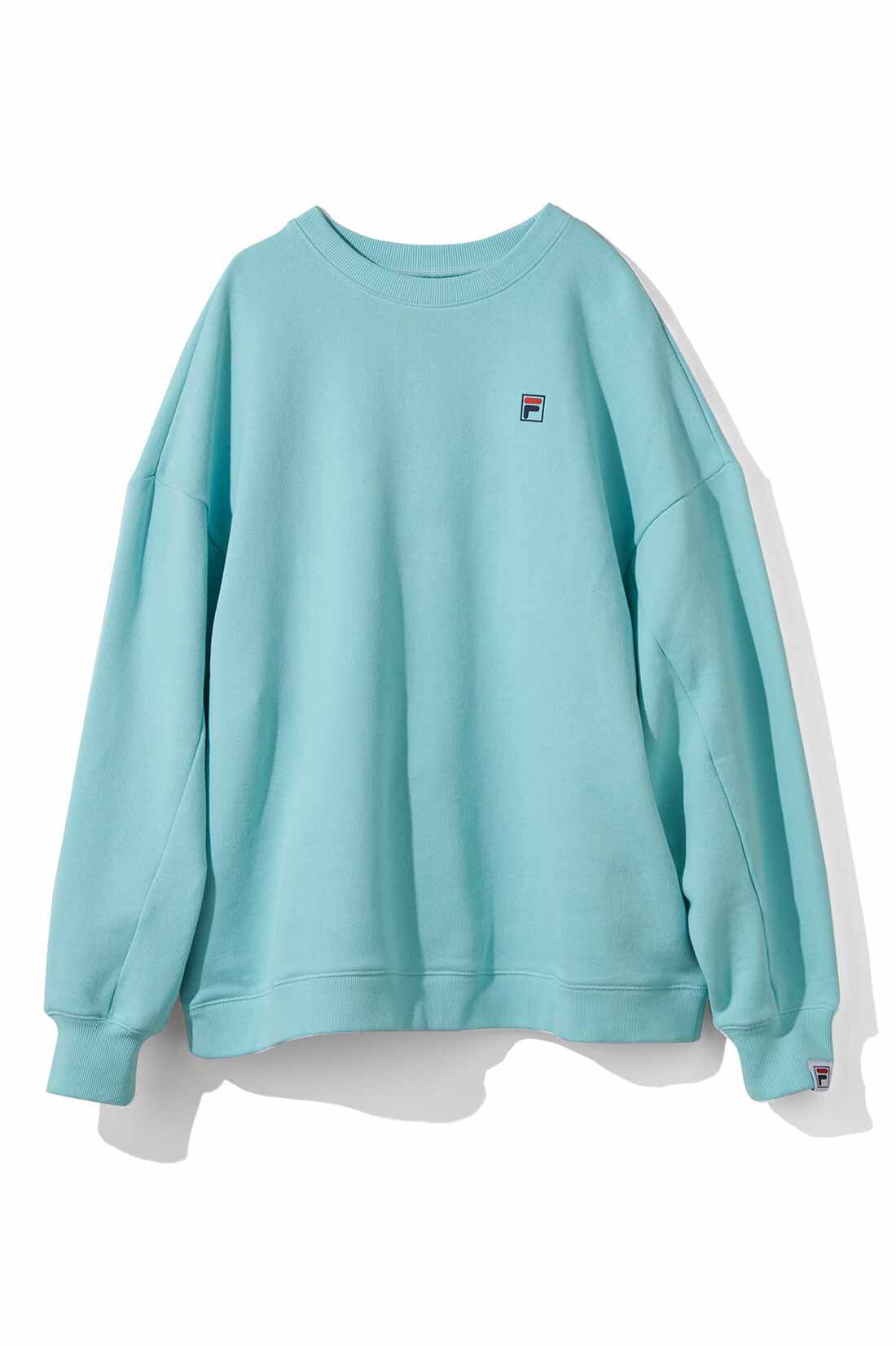 MEDE19F|MEDE19F　FILA for MEDE19F 大人も着られる プリントロゴスウェット|ミントブルー