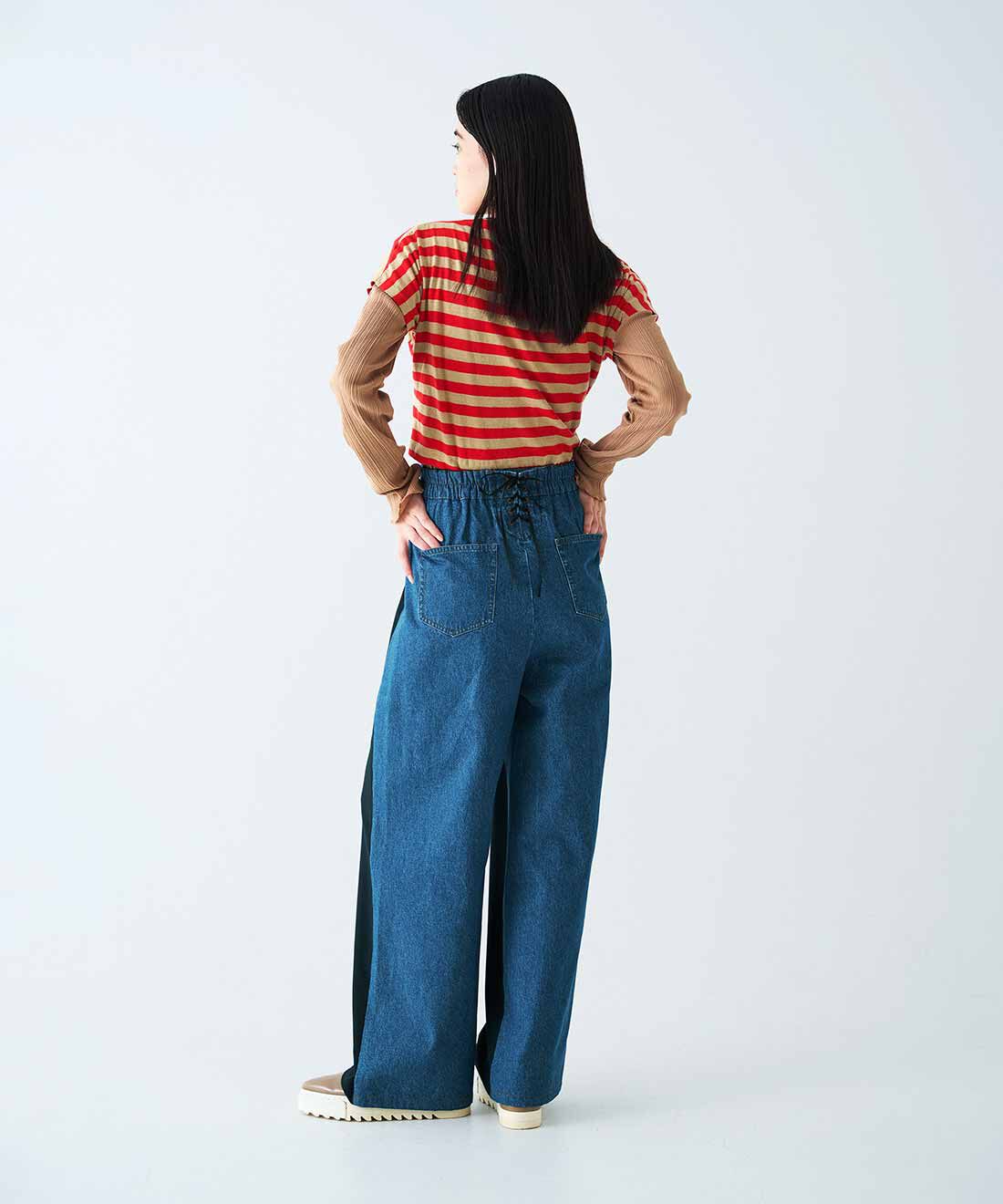MEDE19F|MEDE19F　神戸ファッション美術館×MEDE19F ドッキングマリンパンツ〈ネイビー〉