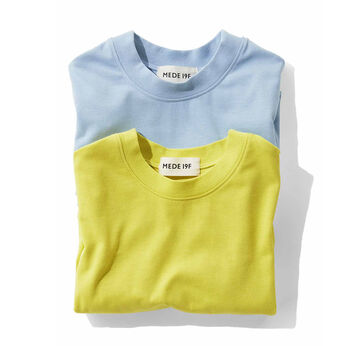 MEDE19F | MEDE19F　クルーネックTシャツセット〈スカイブルー×ライム〉